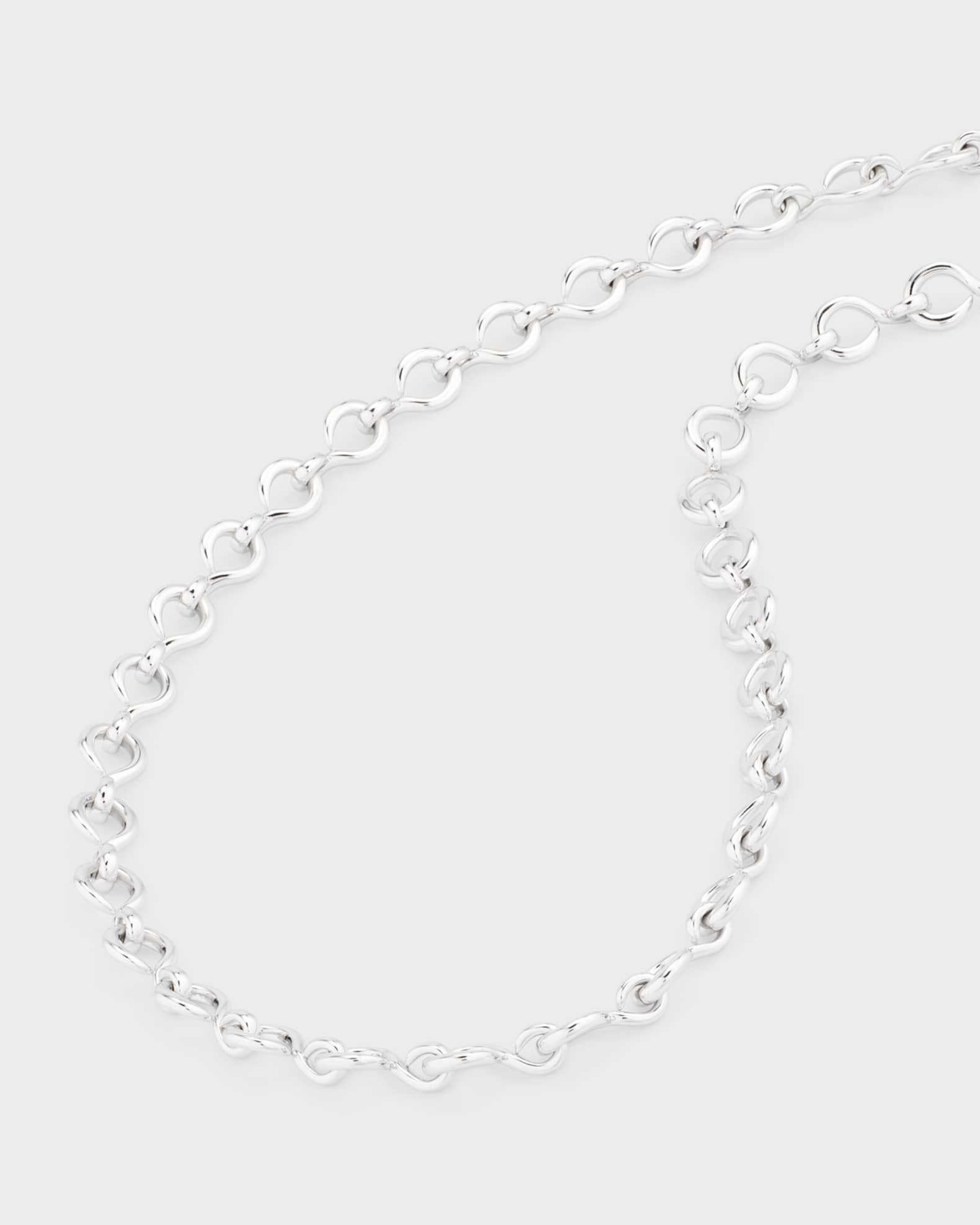 Monica Rich Kosann Sterling Silver The Twist Midi Infinity Necklace ...