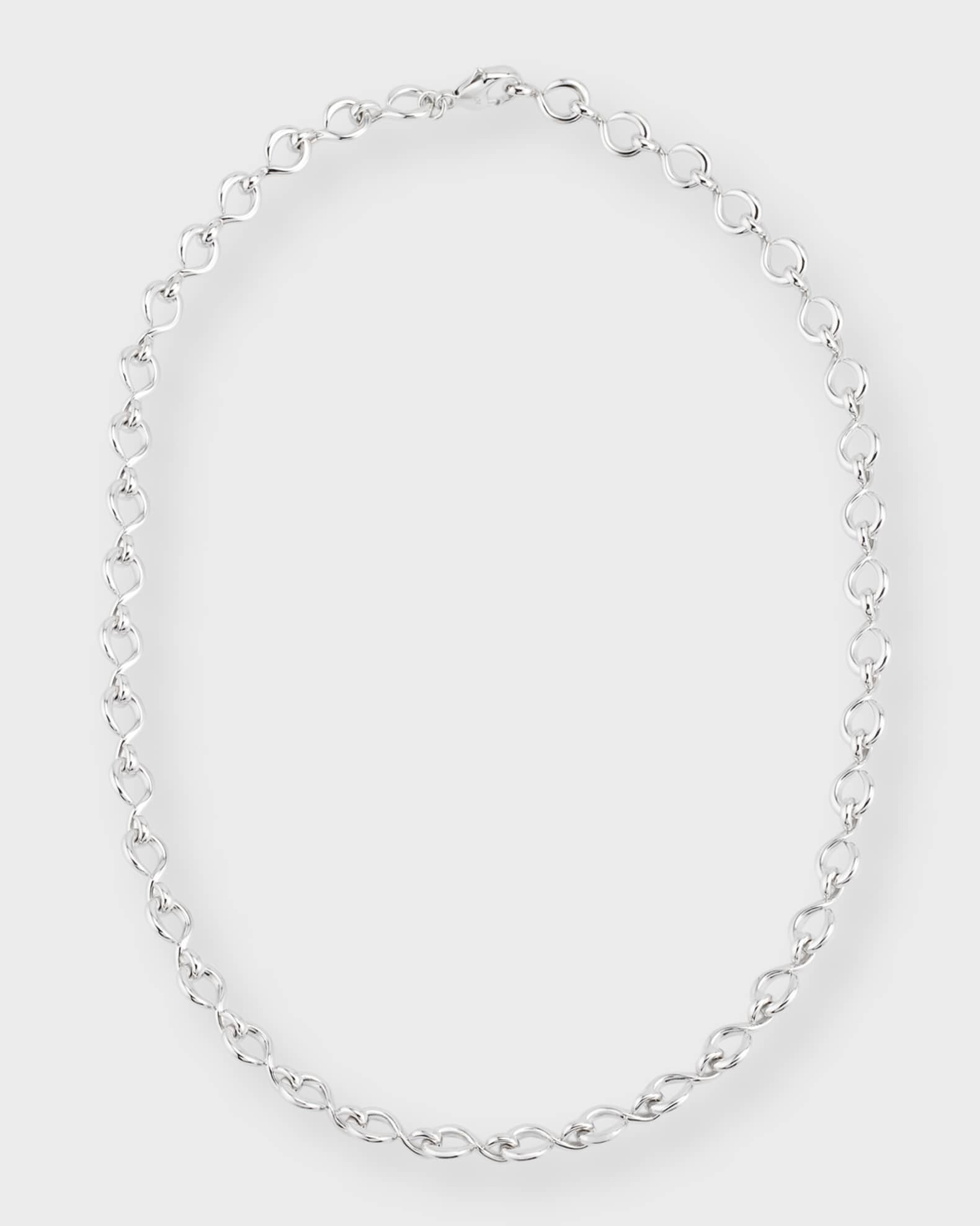Monica Rich Kosann Sterling Silver The Twist Midi Infinity Necklace ...