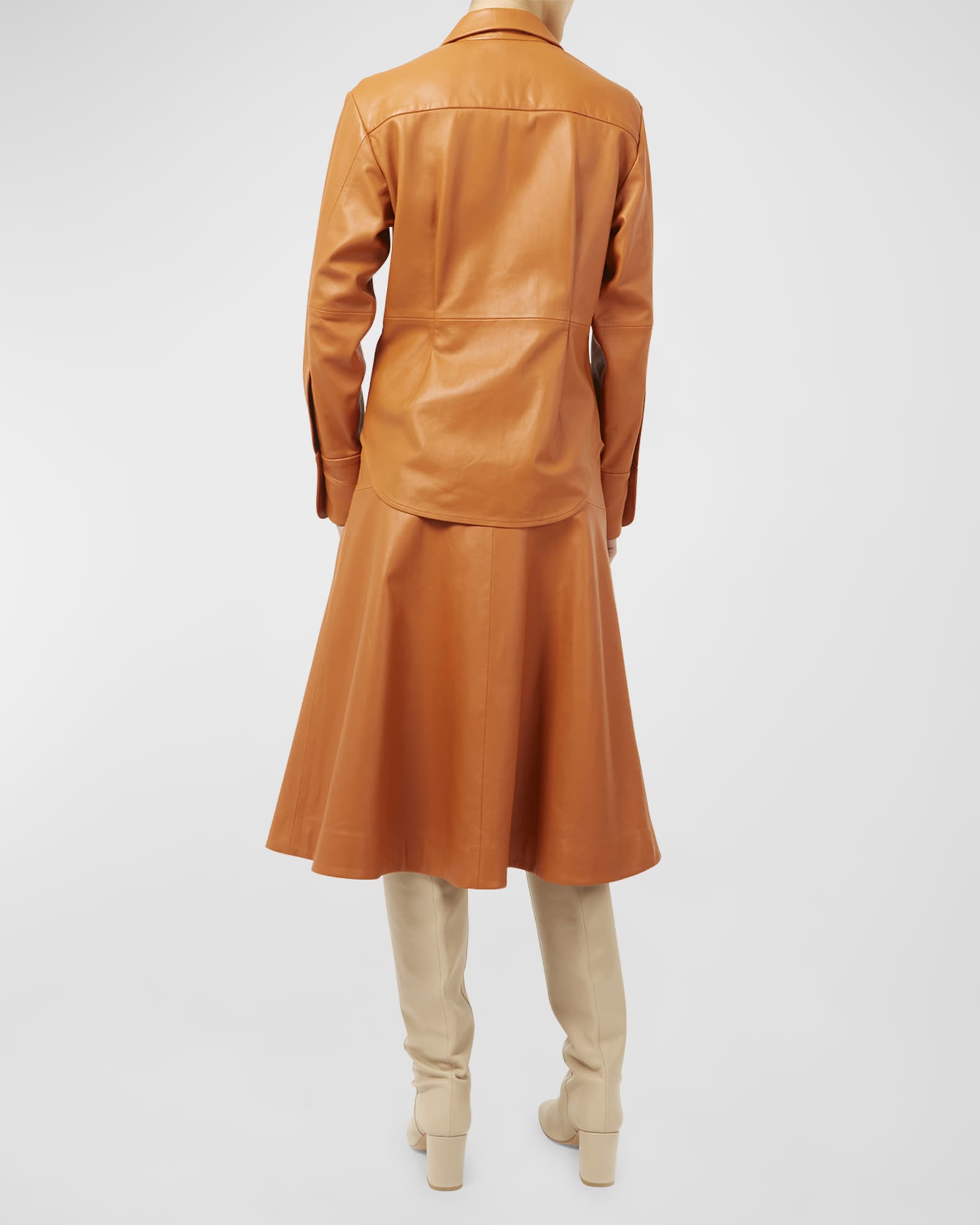 Equipment Ezekiel ButtonDown Leather Shirt Neiman Marcus