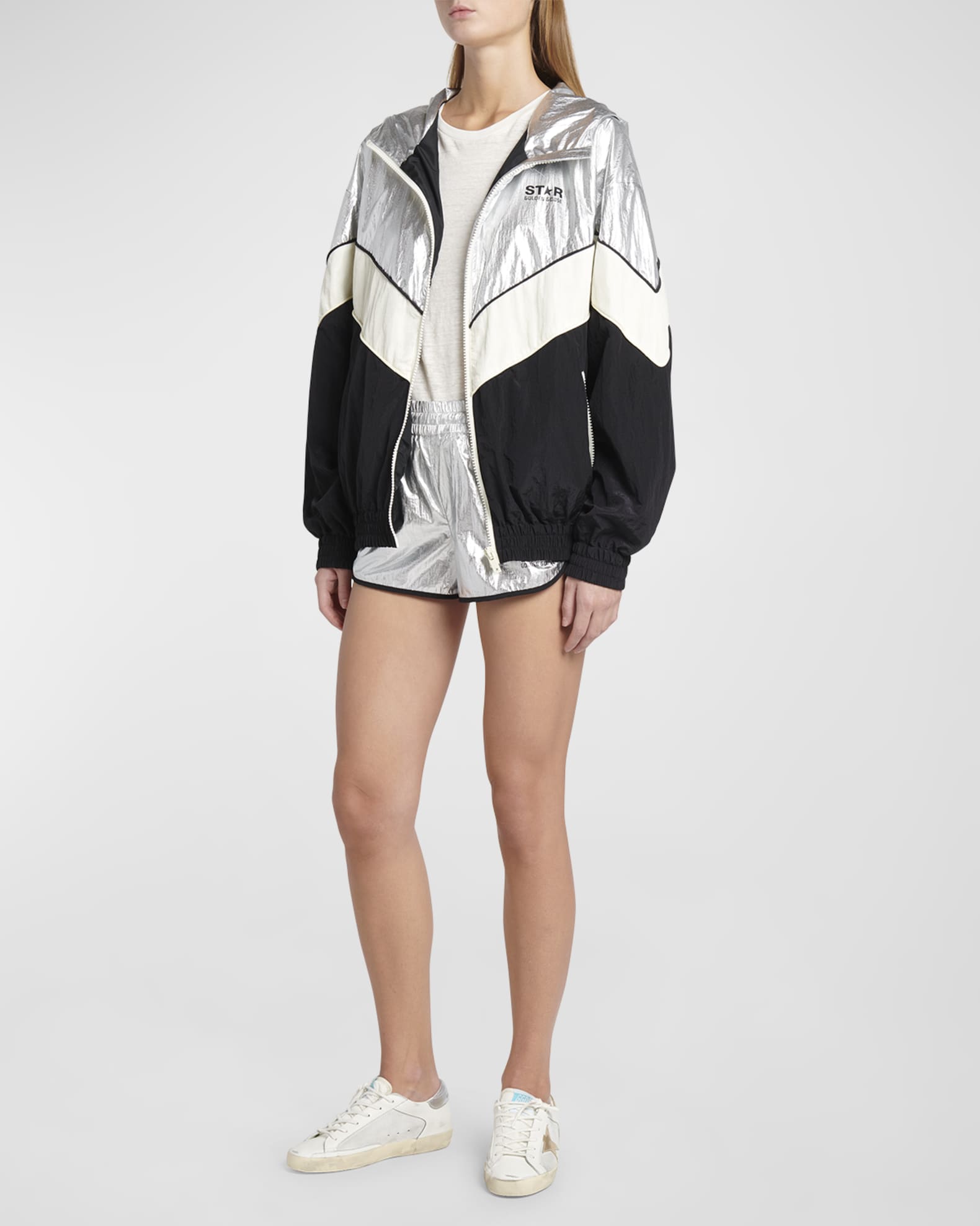 Golden ゴールデングースDiana Star Logo Shortsショーツ Golden Goose Star Diana Metallic Pull-On Logo Shorts