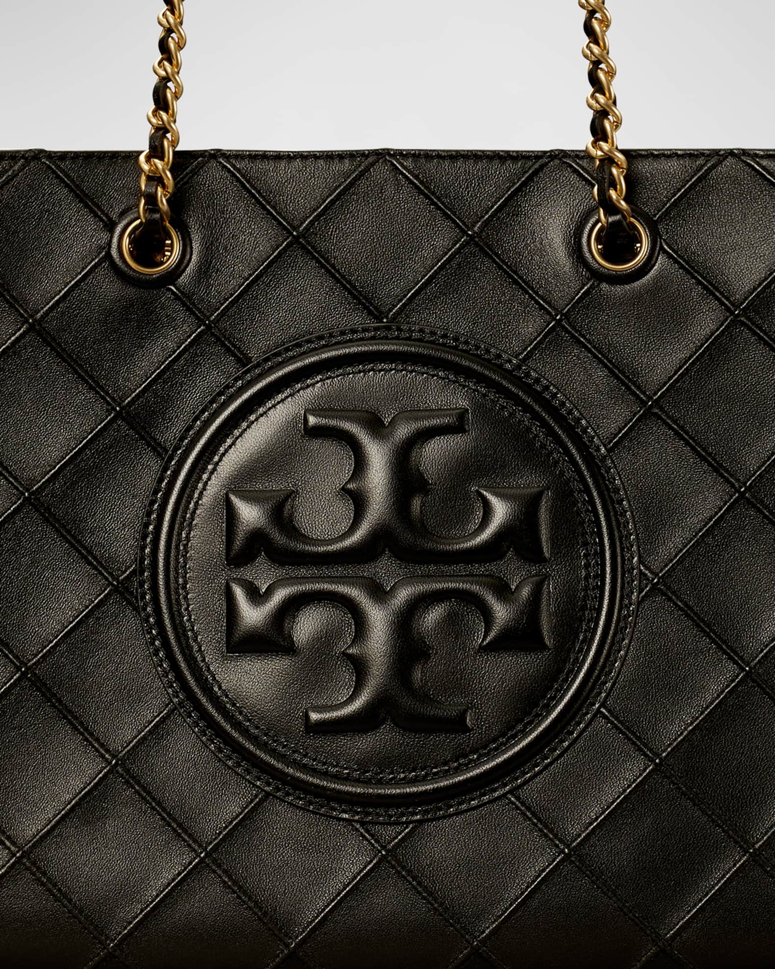 Fleming Tote Bag/ブラック/トートバッグ/トリーバーチ Tory Burch Fleming Quilted Chain Tote Bag | Neiman Marcus