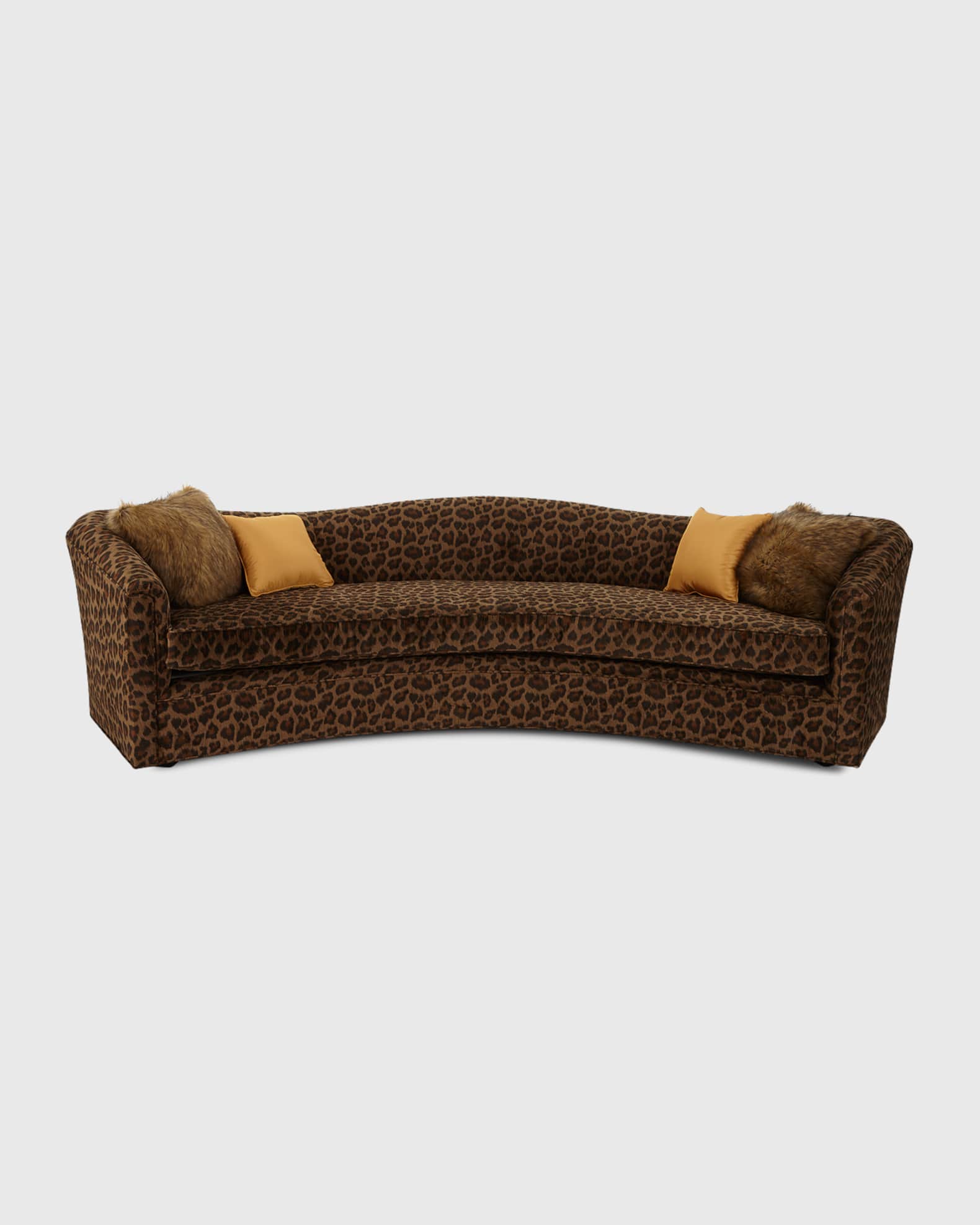 Kylee Leopard-Print Sofa, 90" 1