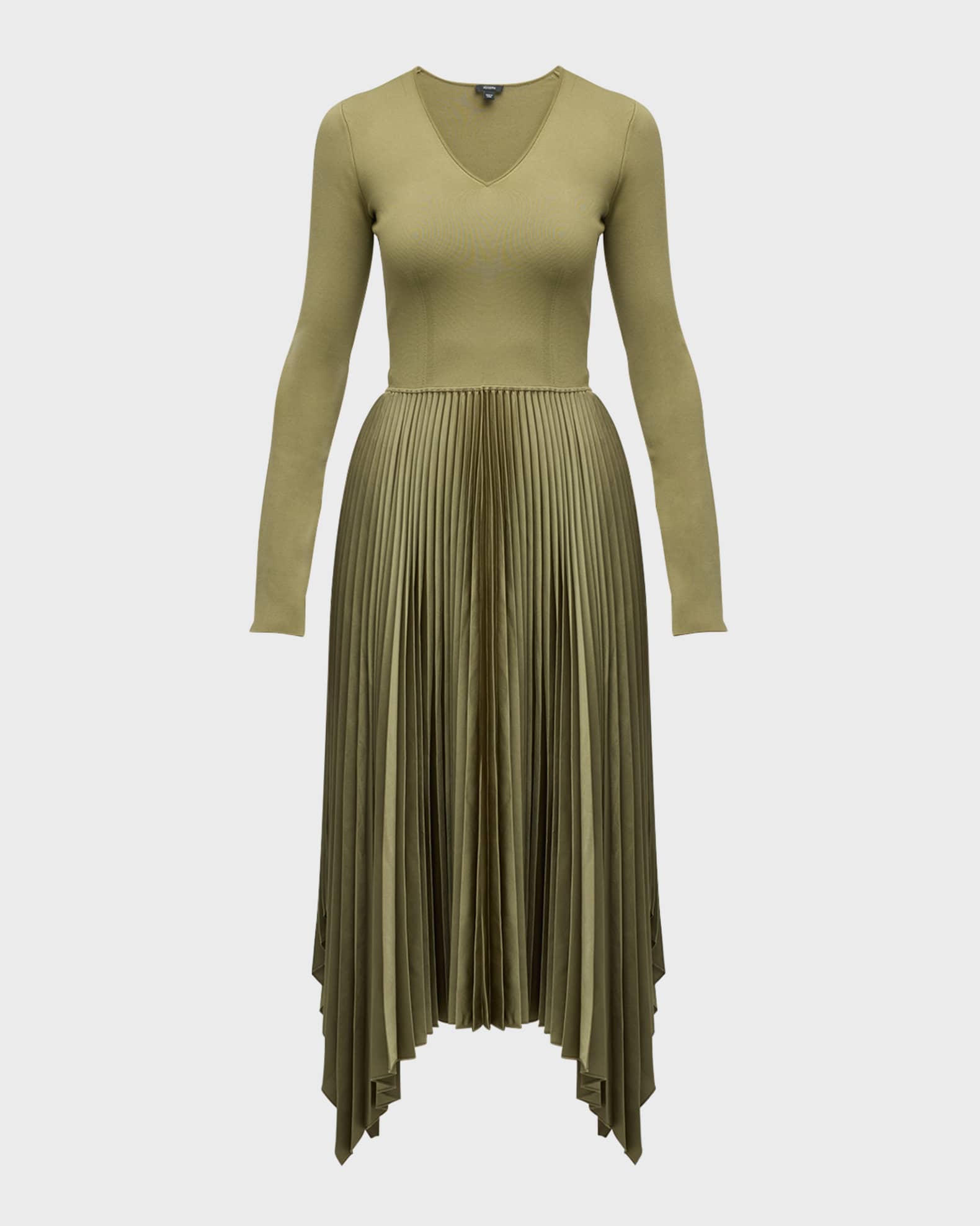 Dubois Pleated Handkerchief Midi Dress 0