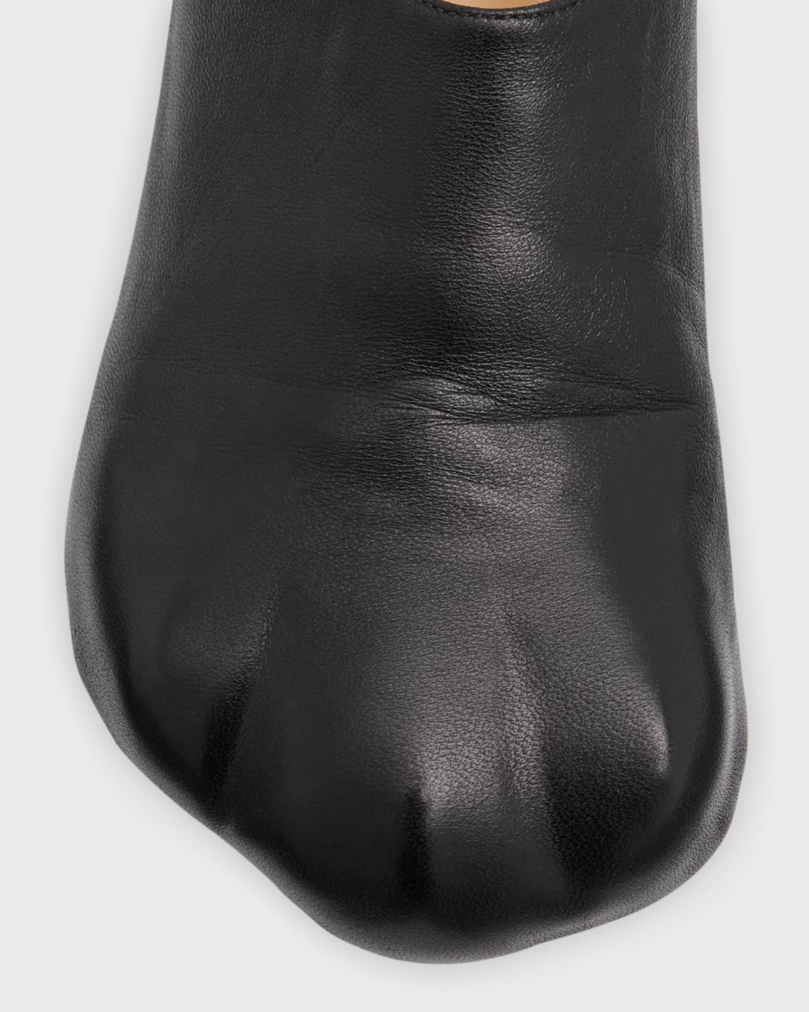 PAW LEATHER MULES in black | JW Anderson US