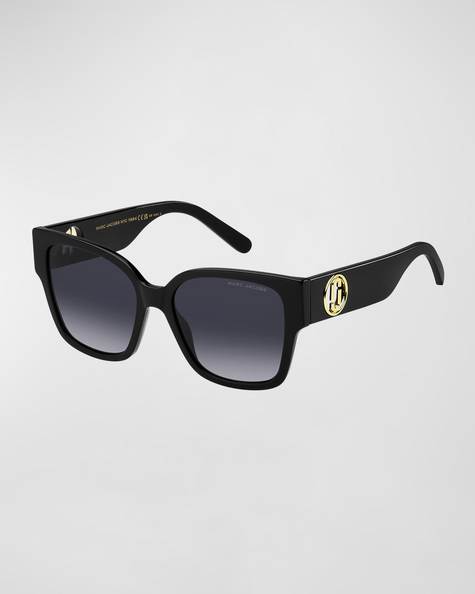 Marc Jacobs Gradient Acetate & Metal Square Sunglasses 