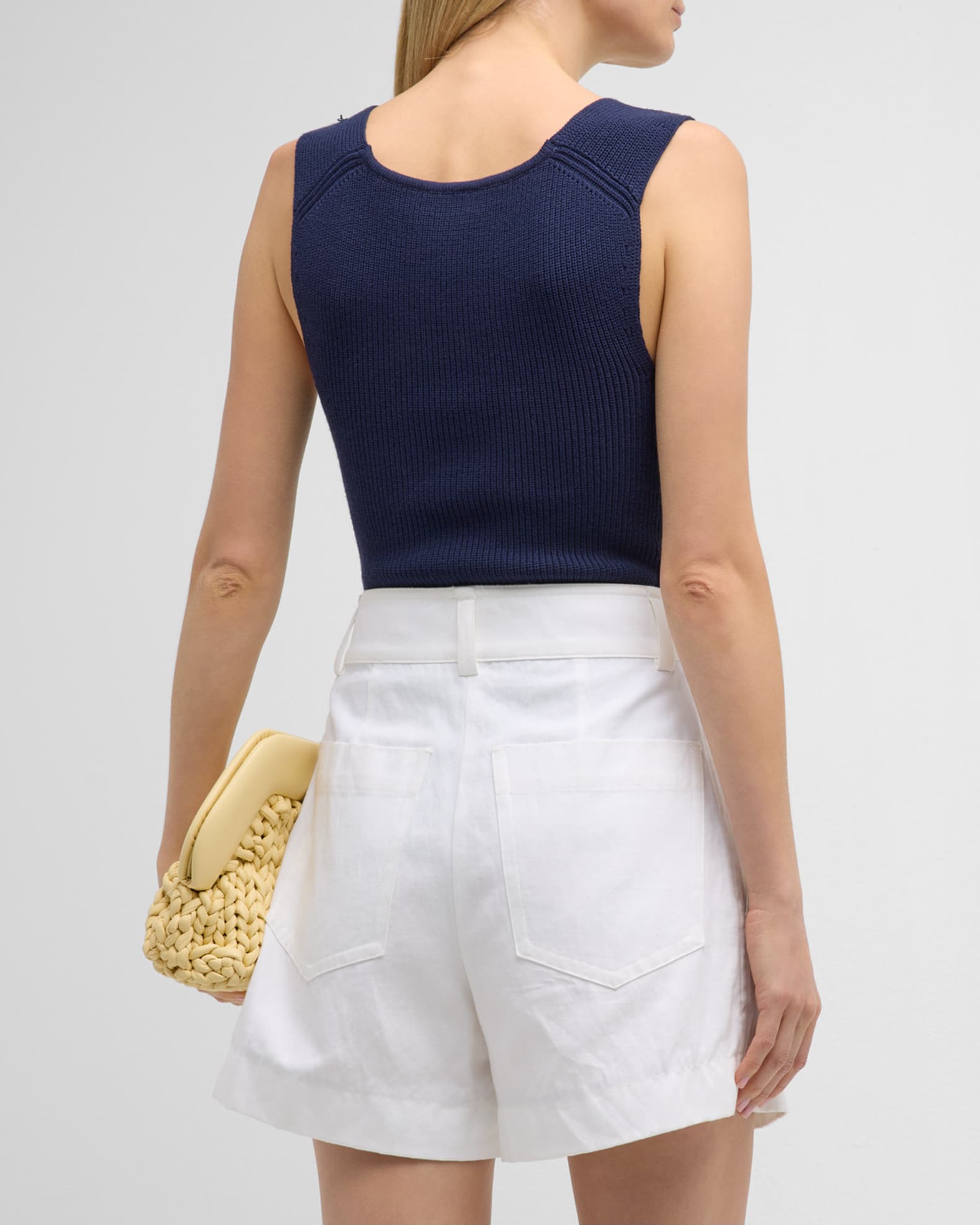 V-Neck Ribbed Knit Tank main image 0