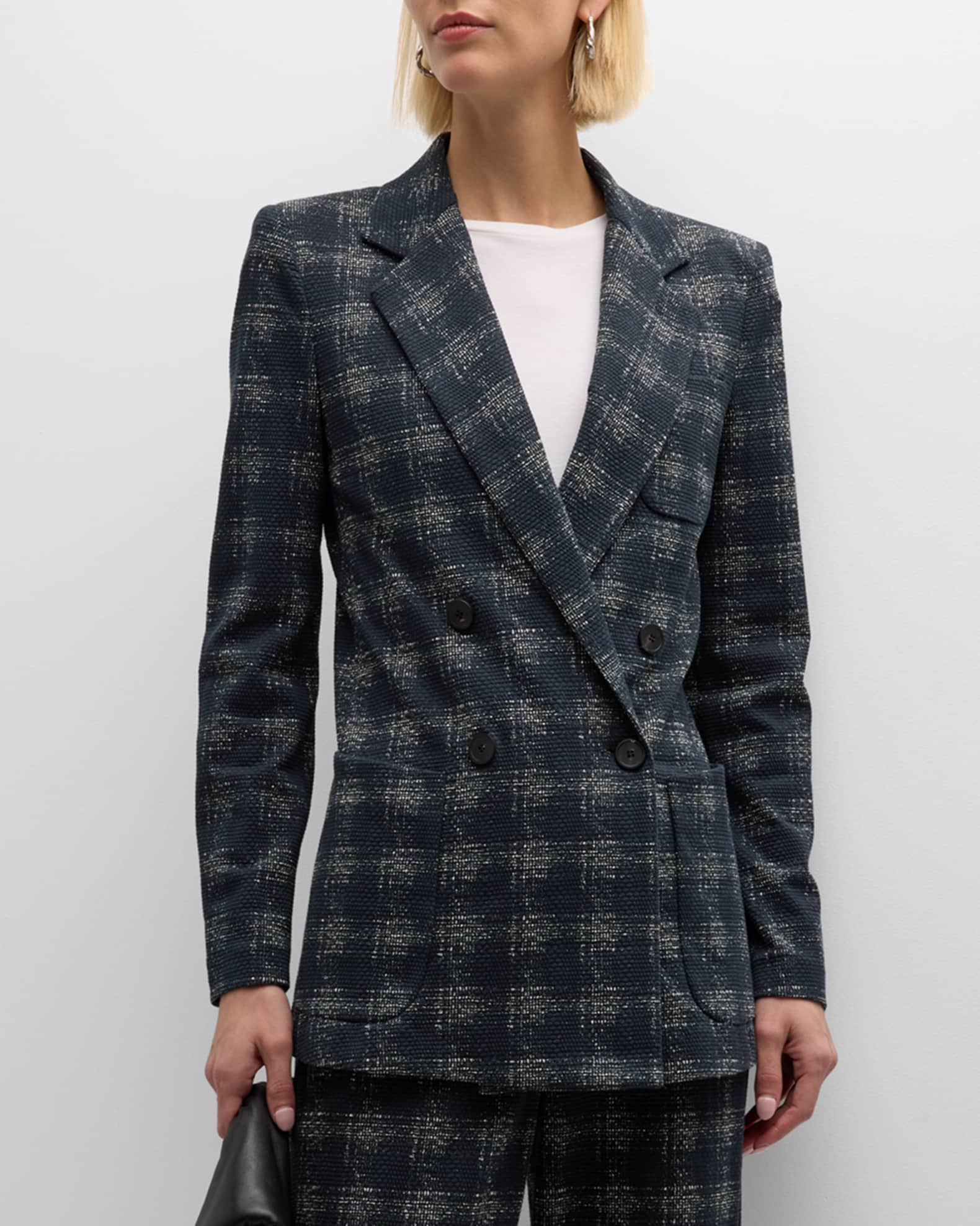 Double Breasted Check Jacket main image 1