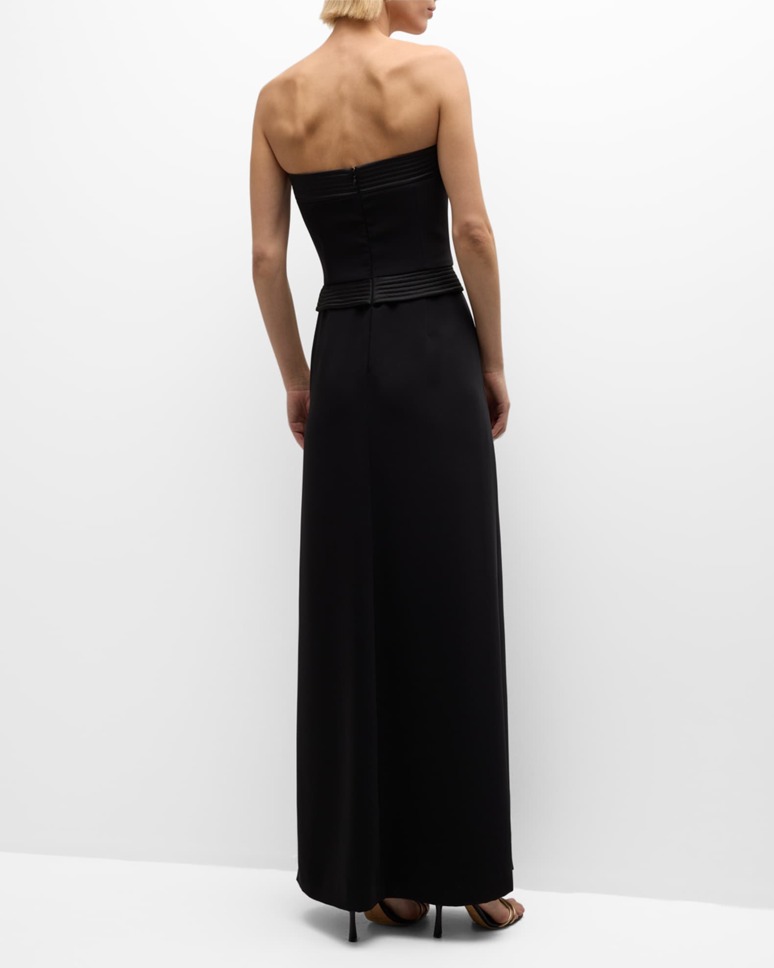 Octavia Pleated Column Gown