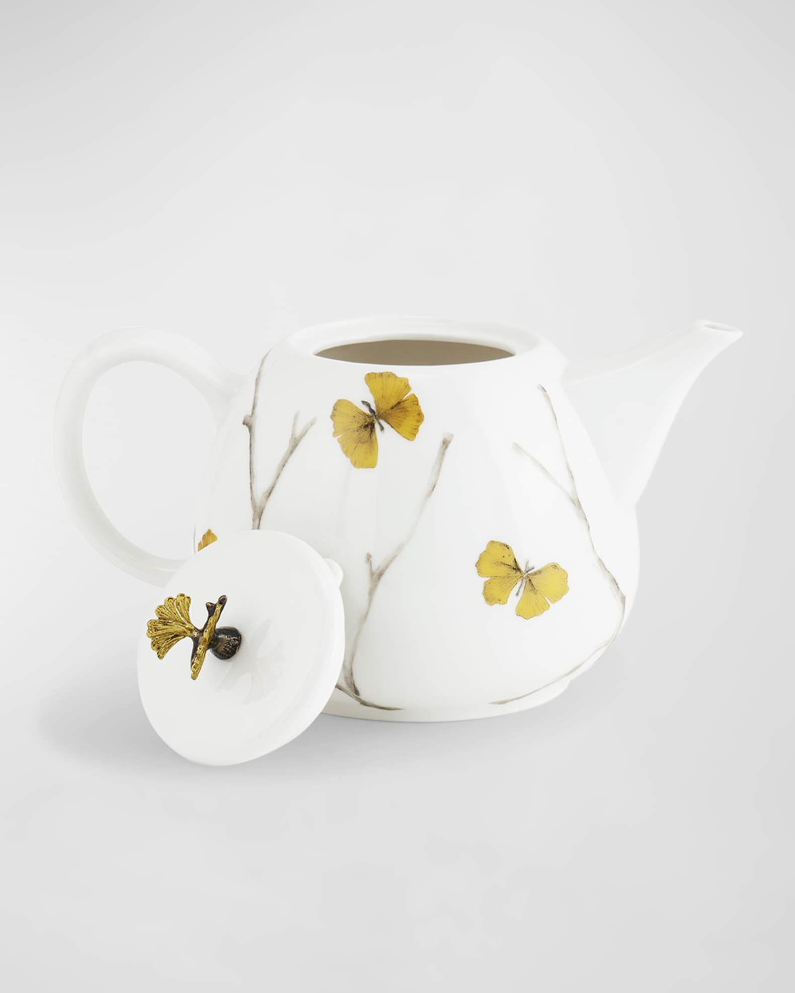 Michael Aram Butterfly Ginkgo Porcelain Teapot, 34 oz. | Neiman Marcus