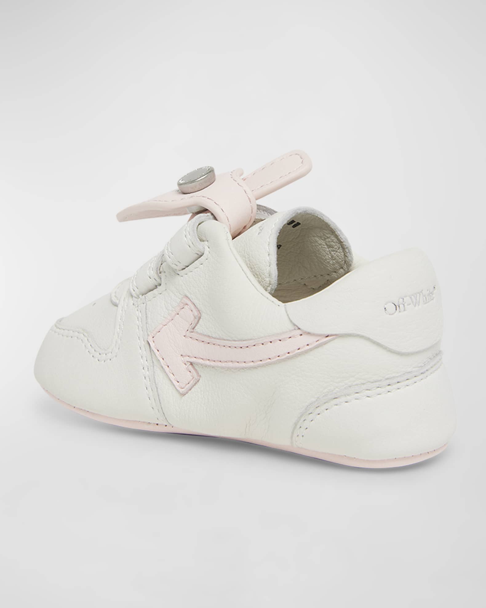 Off White Girl s Mini Out Of Office Leather Sneakers Baby Neiman Marcus