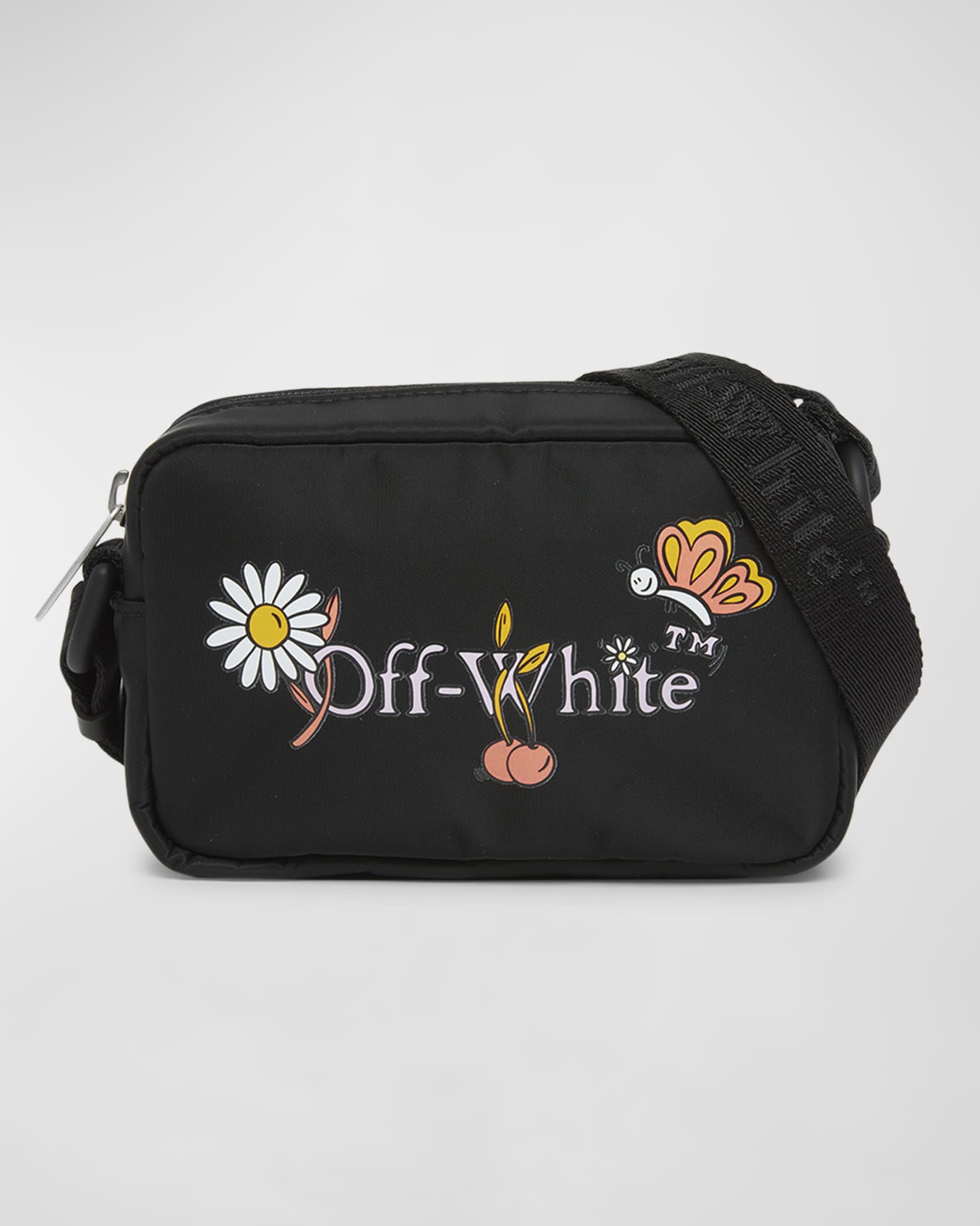 Off-White Girl's Funny Flowers Camera Bag