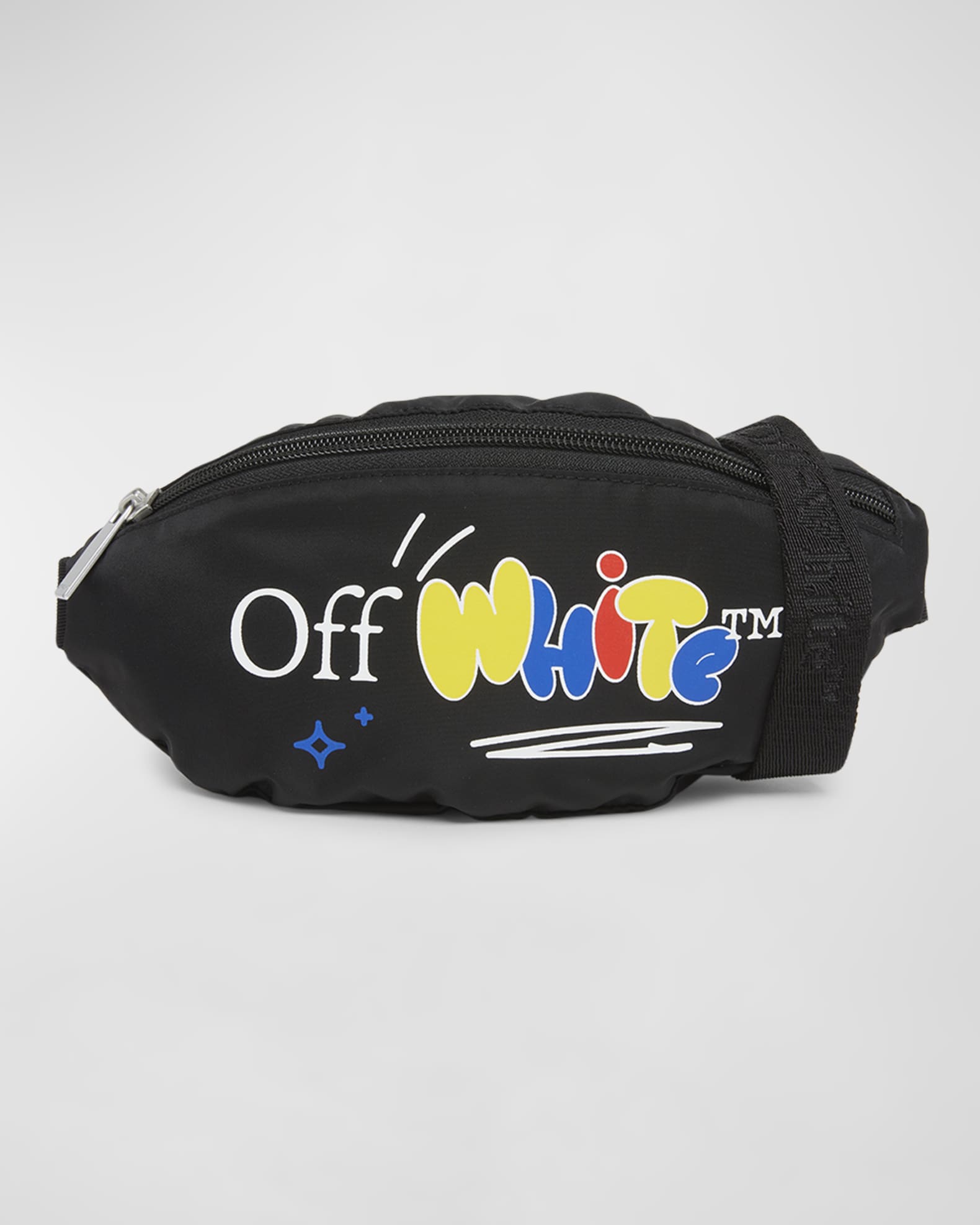 Off-White Girl's Funny Logo-Print Belt Bag