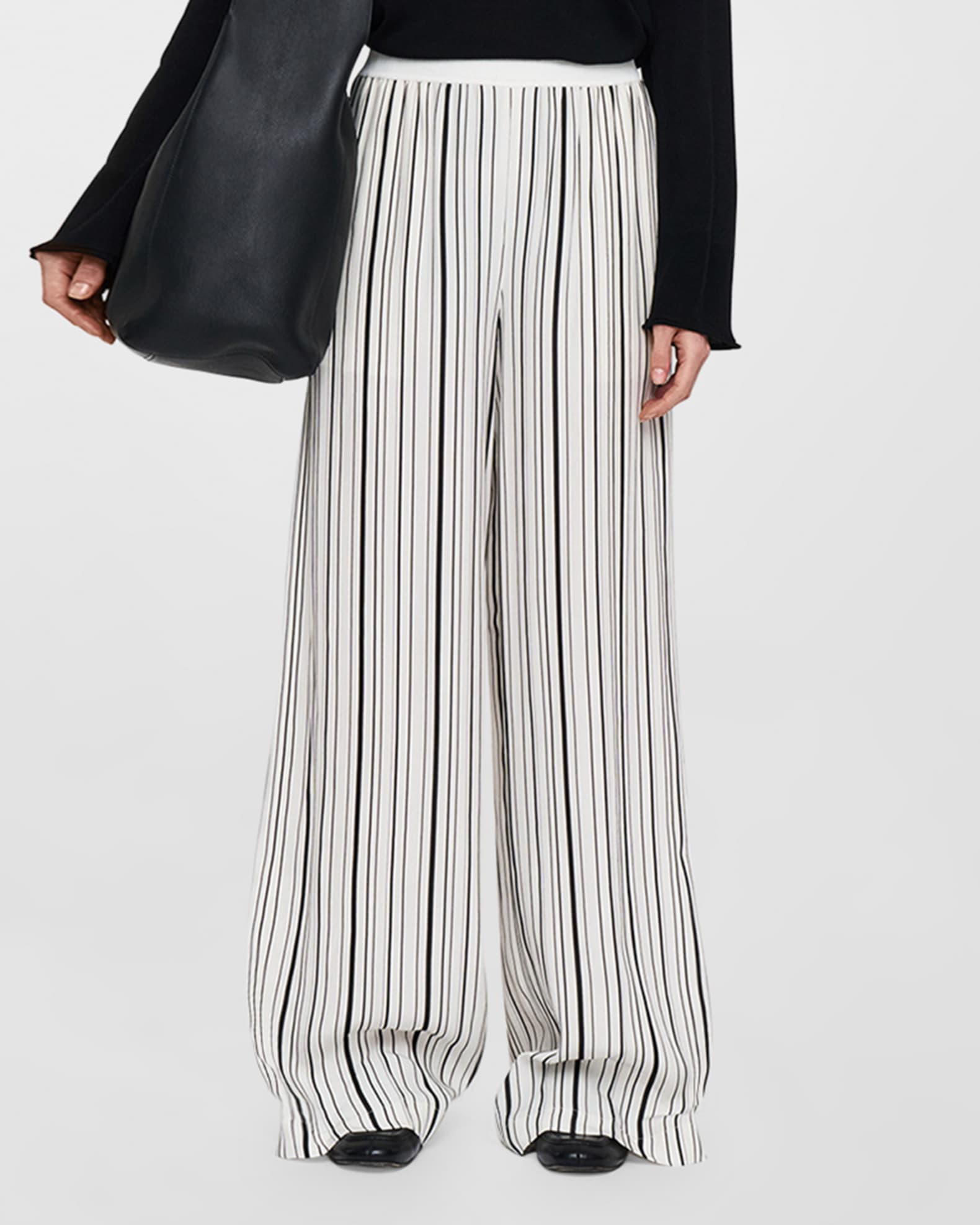 Joseph Hulin High Rise Striped Wide Leg Pants Neiman Marcus