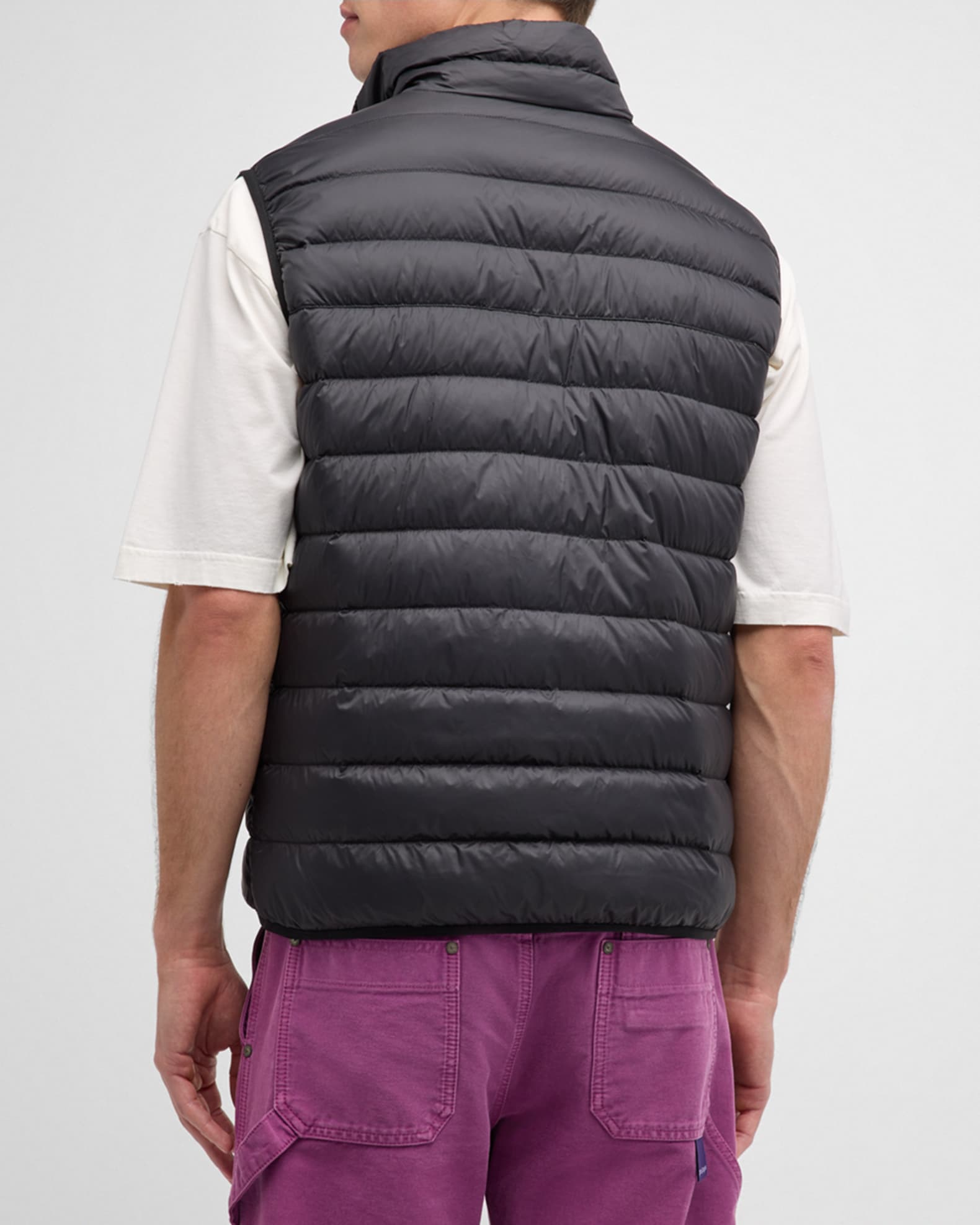 Palm Angels Black Classic Logo Down Vest