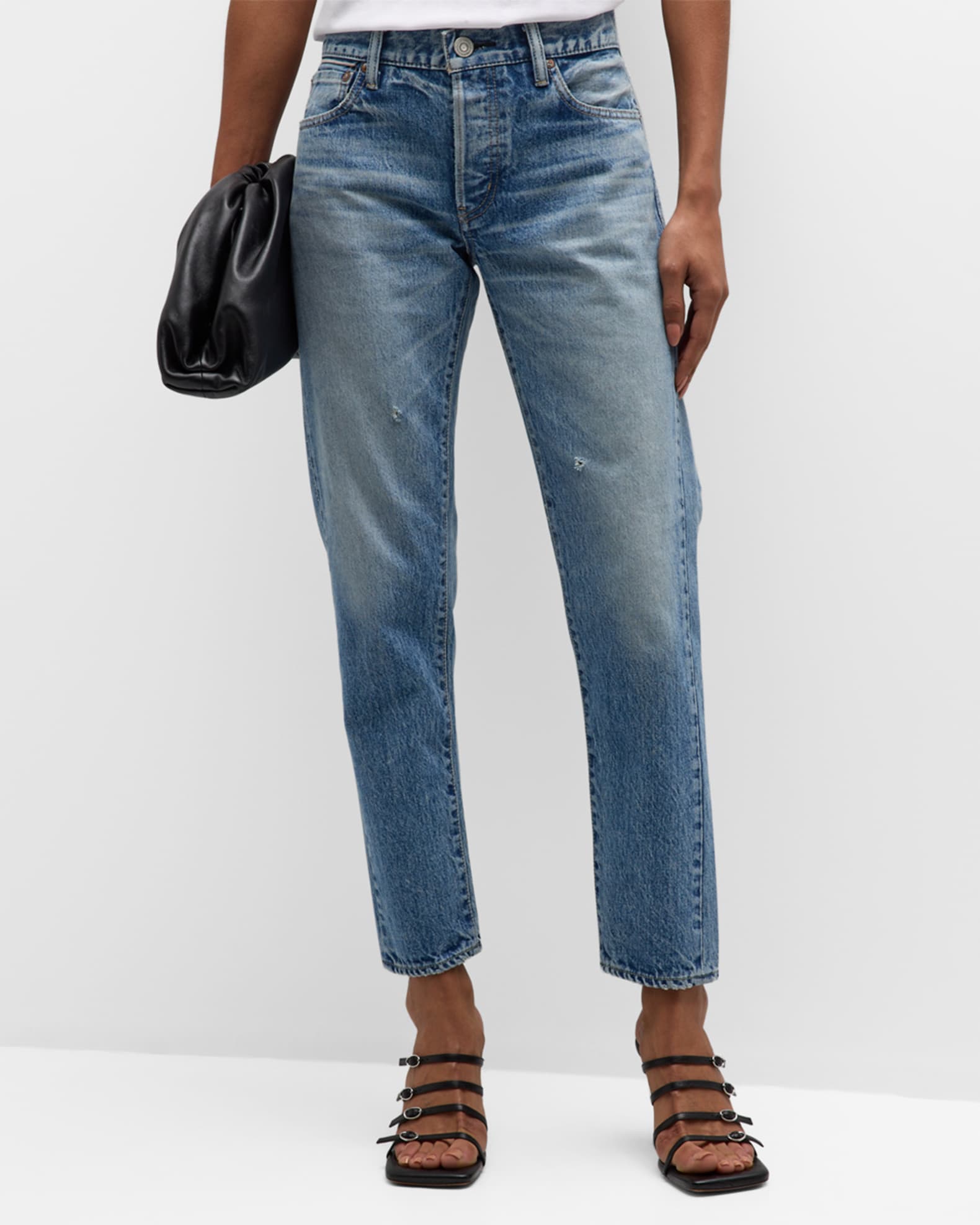 MOUSSY VINTAGE Arden Straight Tapered Jeans | Neiman Marcus