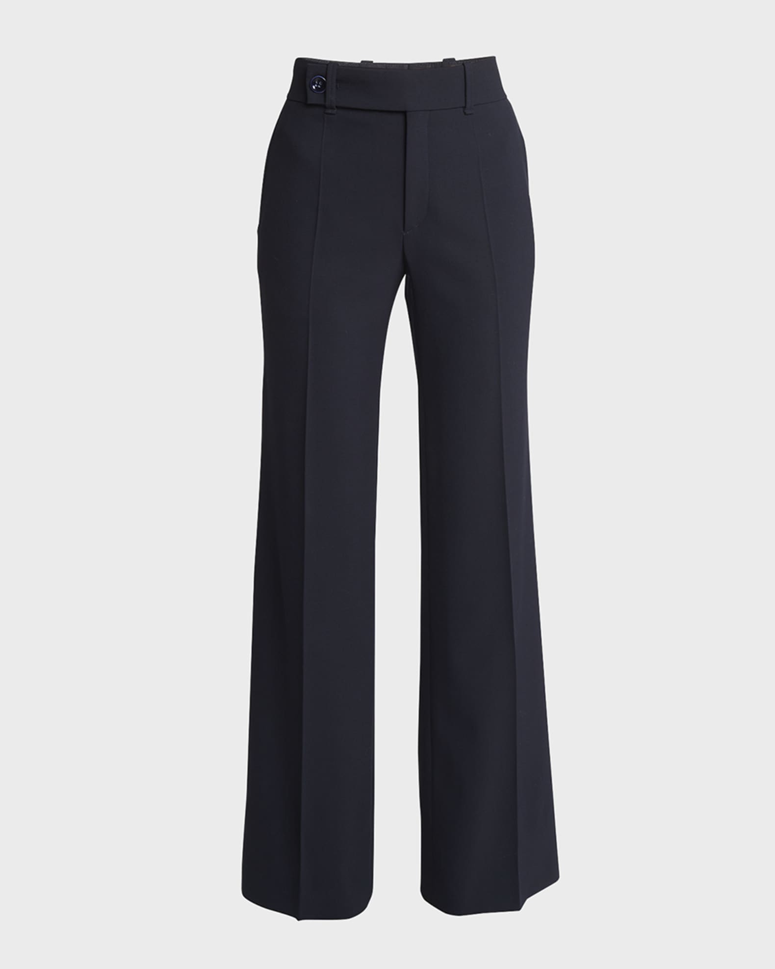 Stretch Wool Wide Pants