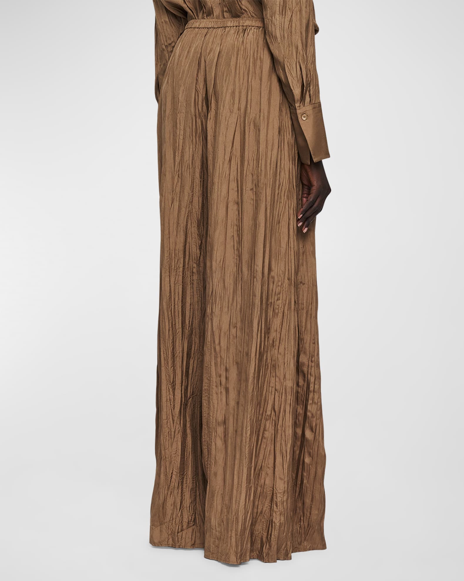 Thoresby Marble Print Silk Trousers main image 1