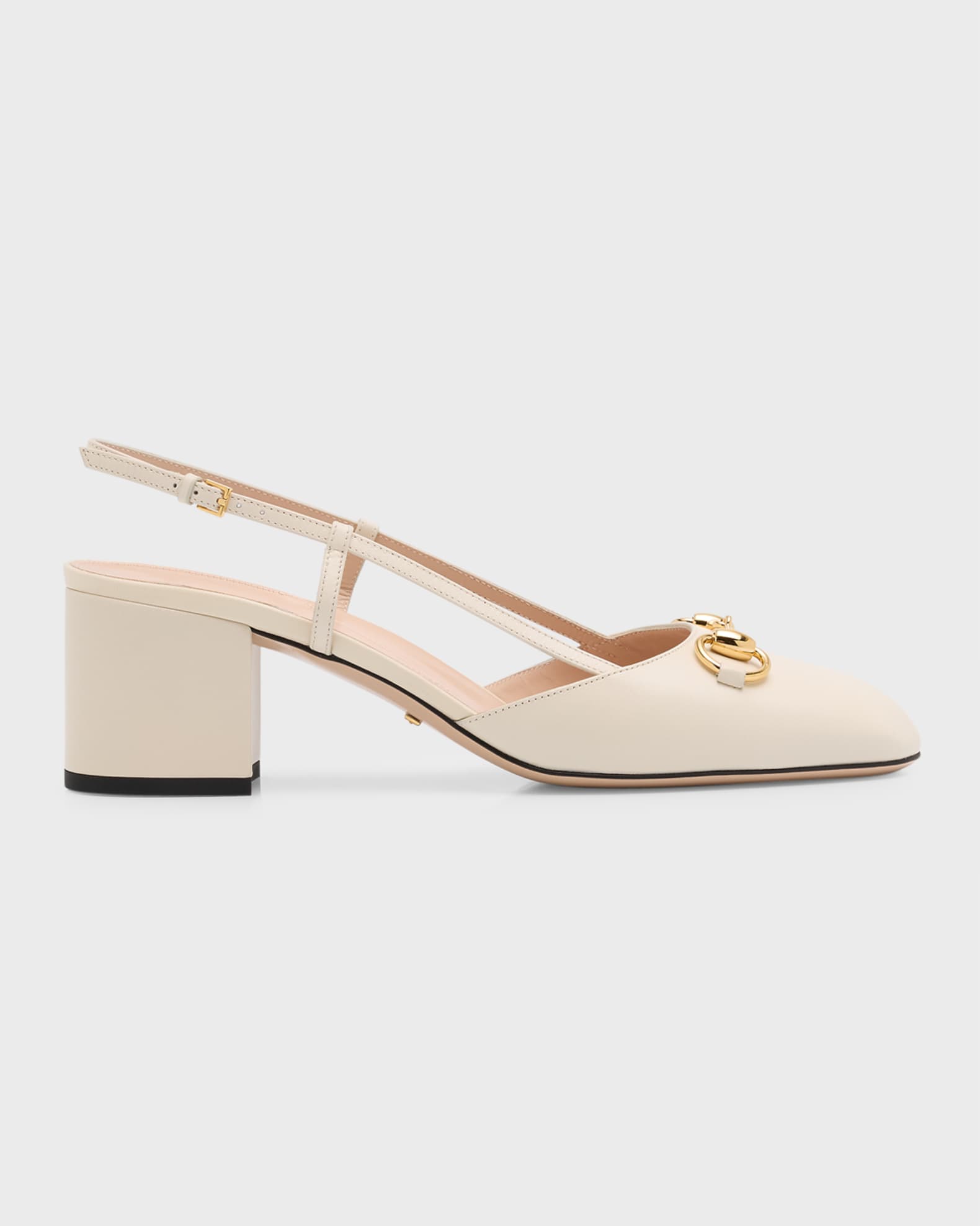 Gucci Lady Leather Horsebit Slingback Pumps Neiman Marcus