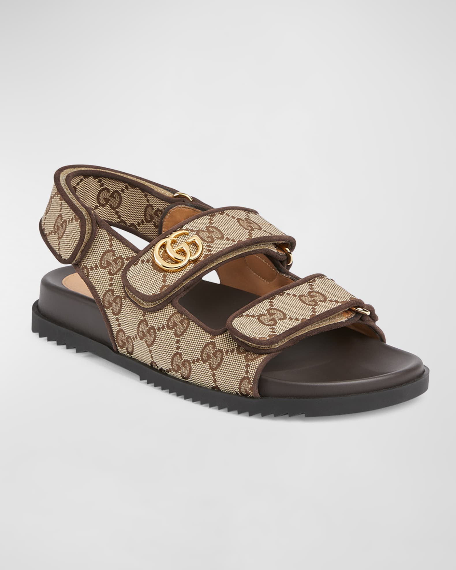 Gucci Moritz Monogram Easy Slingback Sandals Neiman Marcus