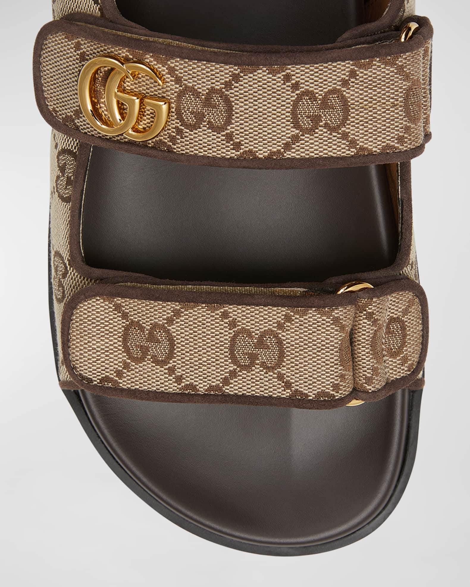 Gucci Moritz Monogram Easy Slingback Sandals | Neiman Marcus
