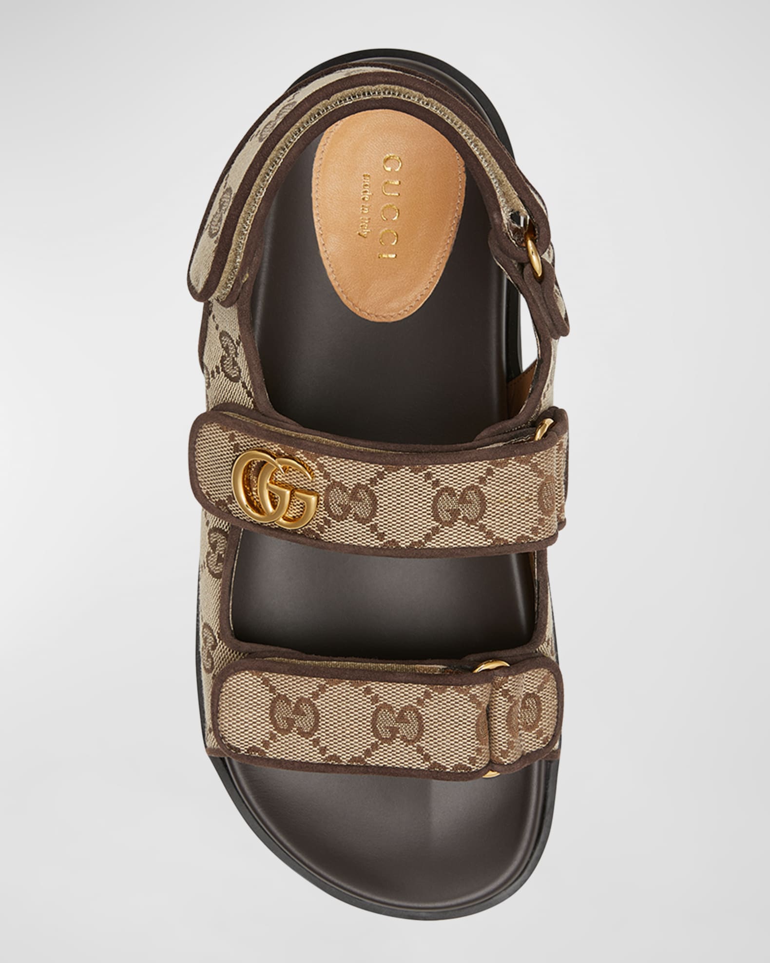Gucci Moritz Monogram Easy Slingback Sandals | Neiman Marcus