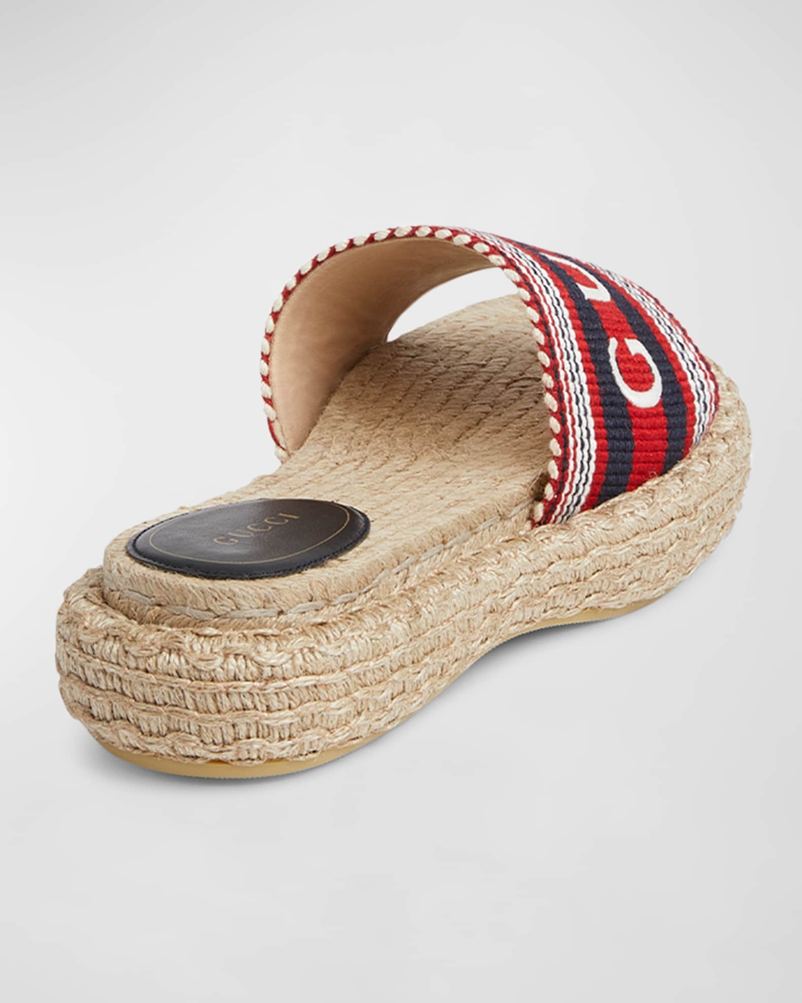 Sabela Embroidered Logo Espadrille Sandals