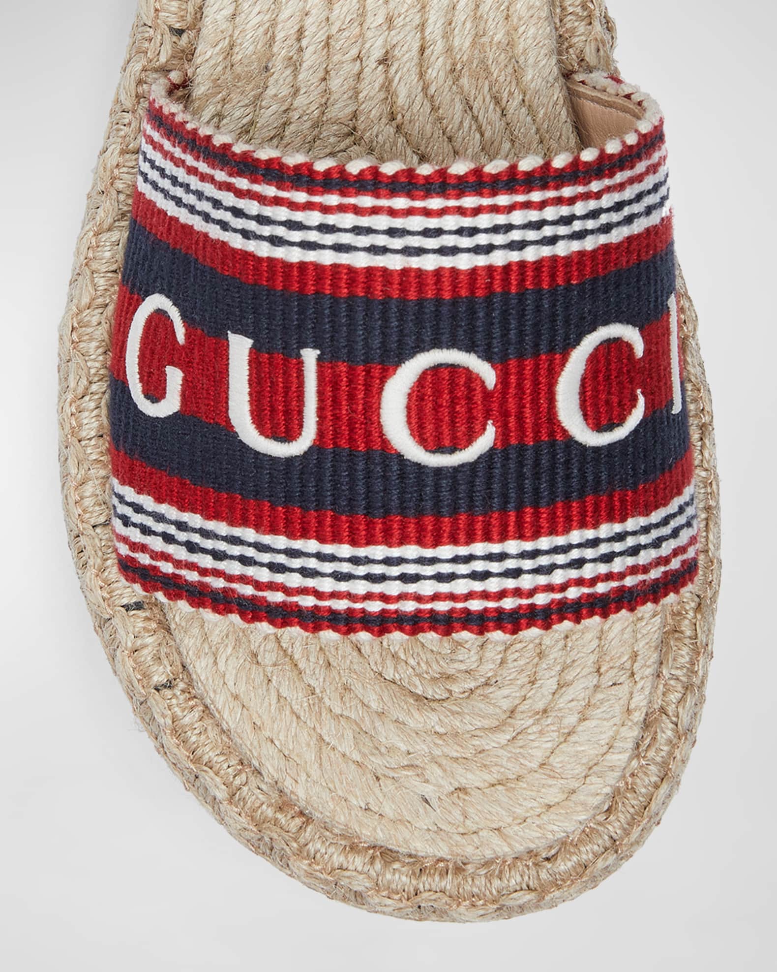Sabela Embroidered Logo Espadrille Sandals