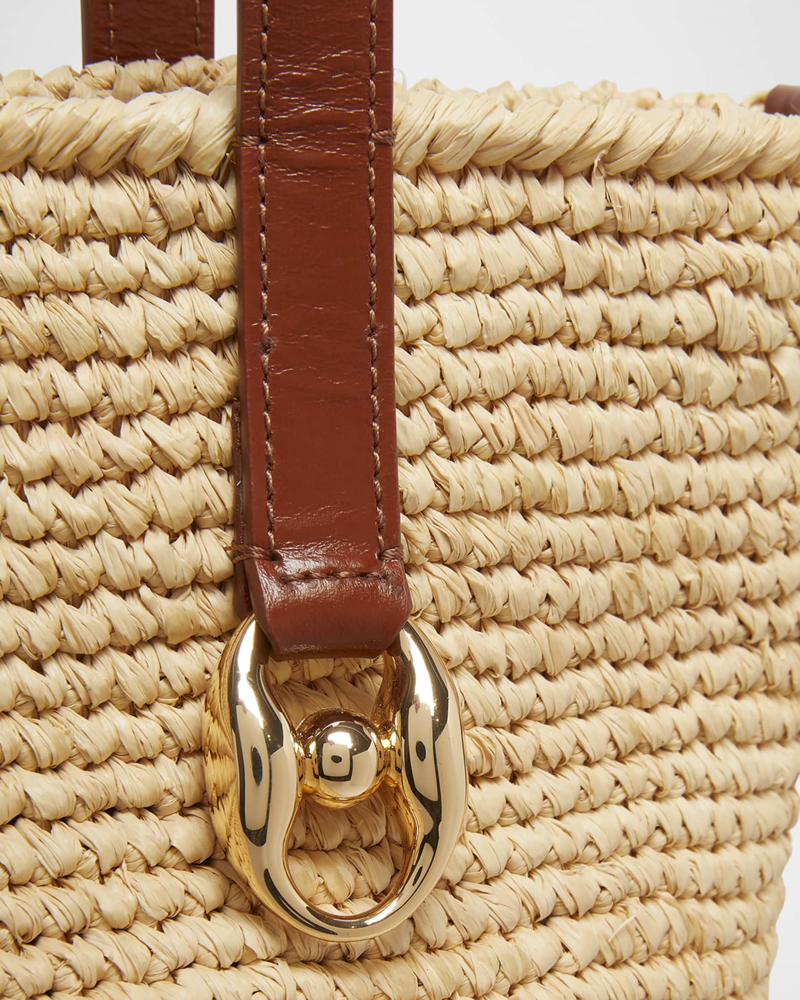 トートバッグ Rabanne Raffia Lurex Shoulder Bag With Double Handles Rabanne Raffia Lurex Shoulder Bag With Double Handles Tote