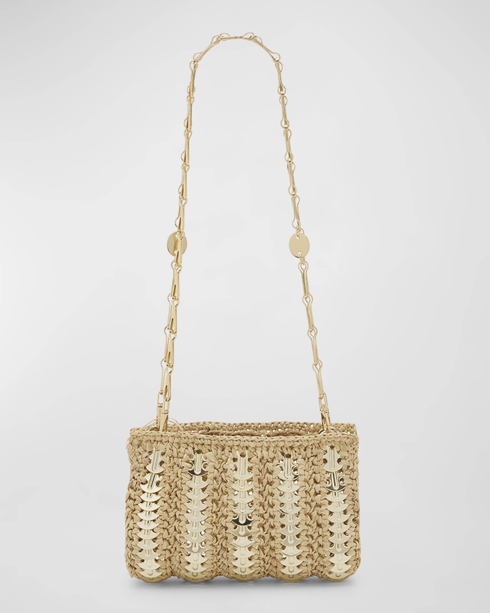 Rabanne metal-disc shoulder bag - Gold