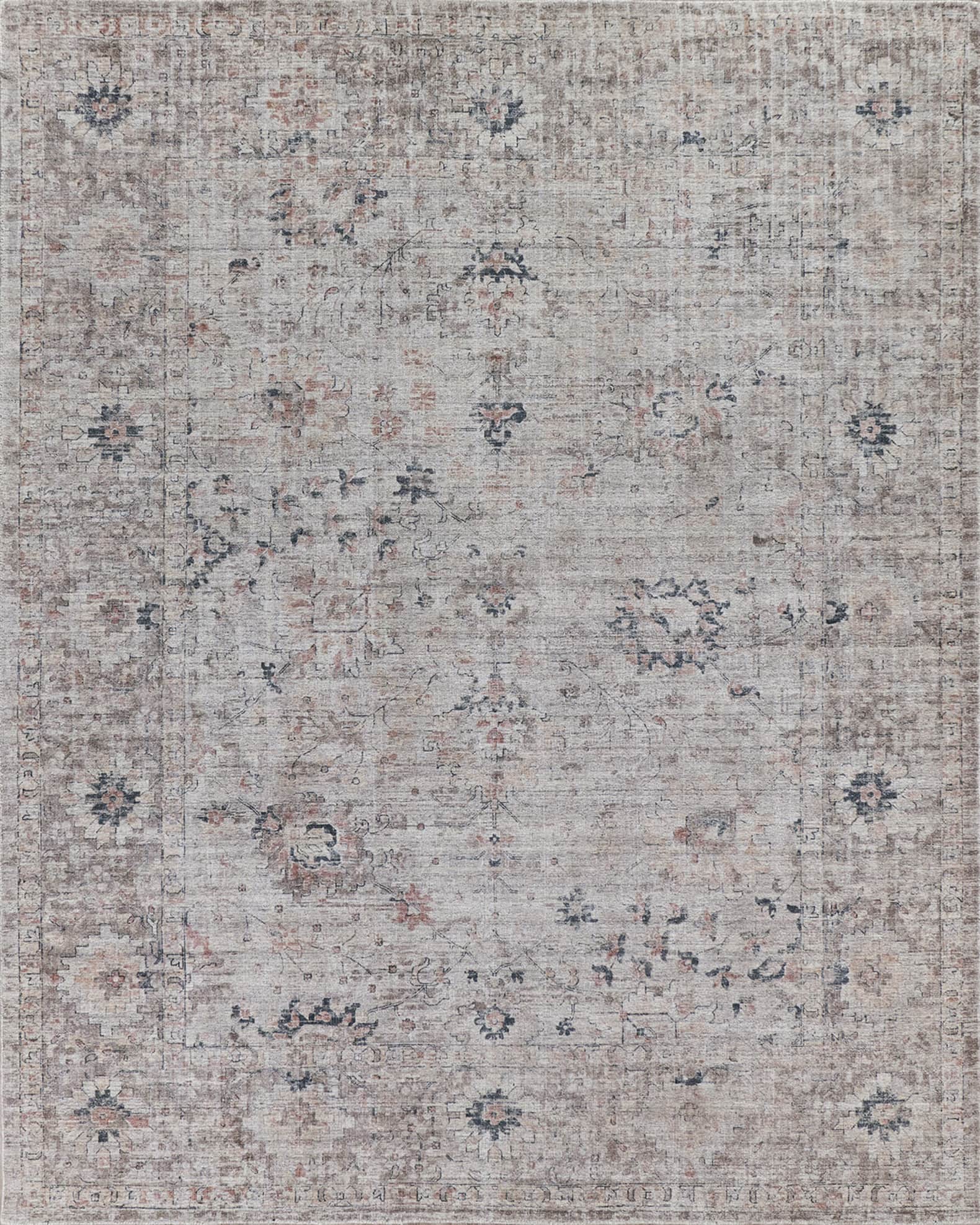 Cambridge Hand-Loomed Silver & Blue Rug 0