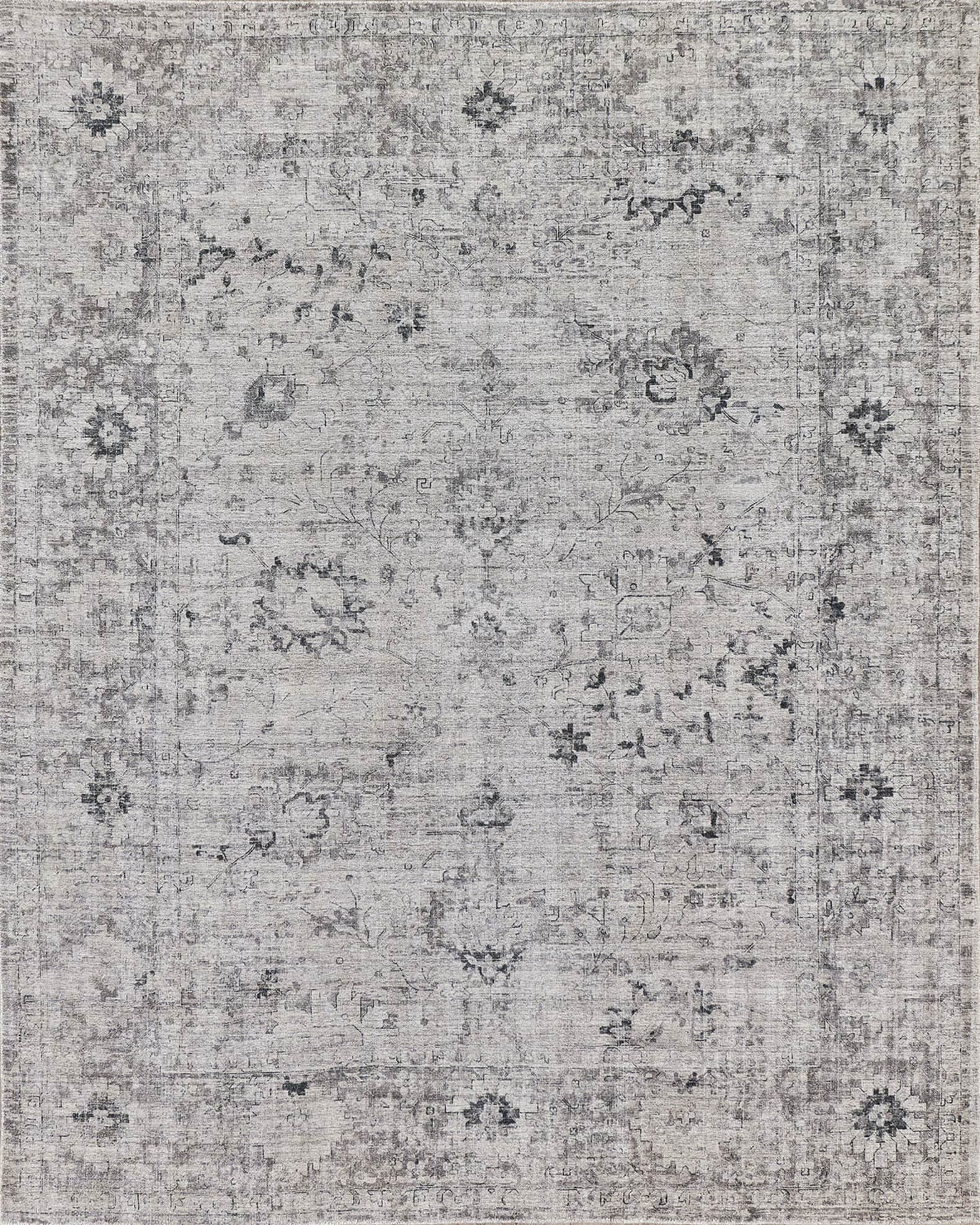 Cambridge Hand-Loomed Gray & Silver Rug 0