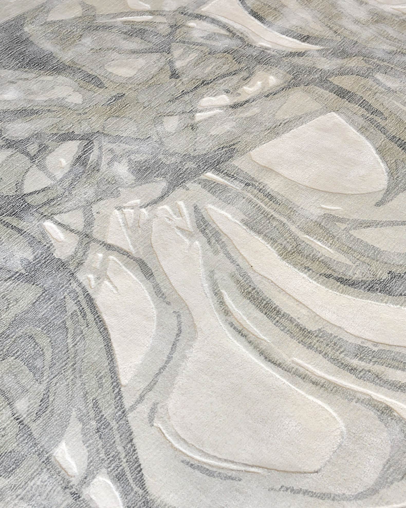 Gianni Hand-Loomed Silver Rug 1