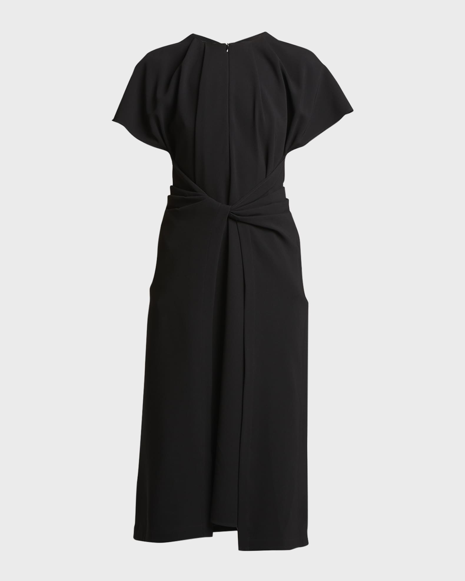 Proenza Schouler V-neck cap-sleeves midi dress - Black