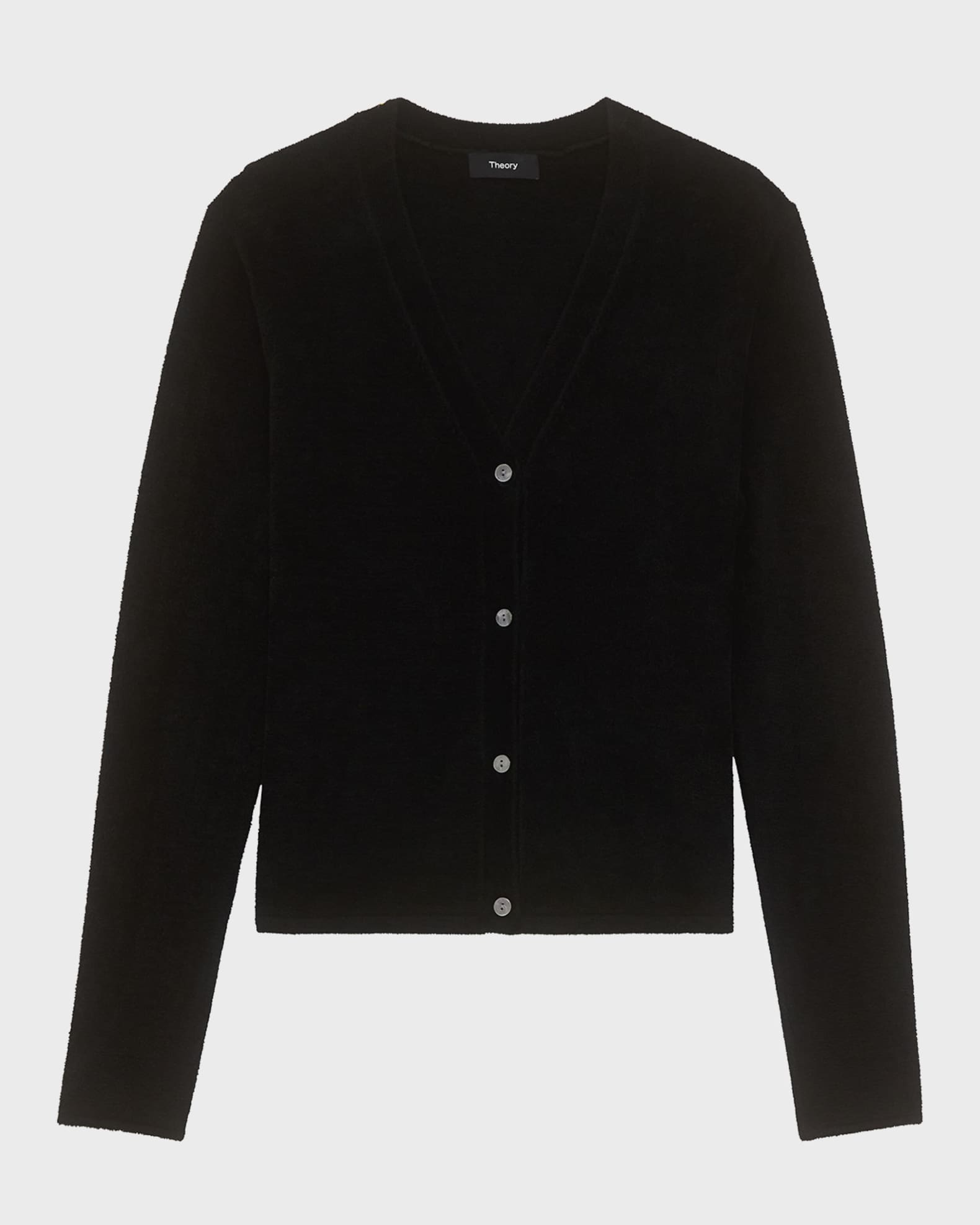 Theory Micro Velvet Cardigan Neiman Marcus