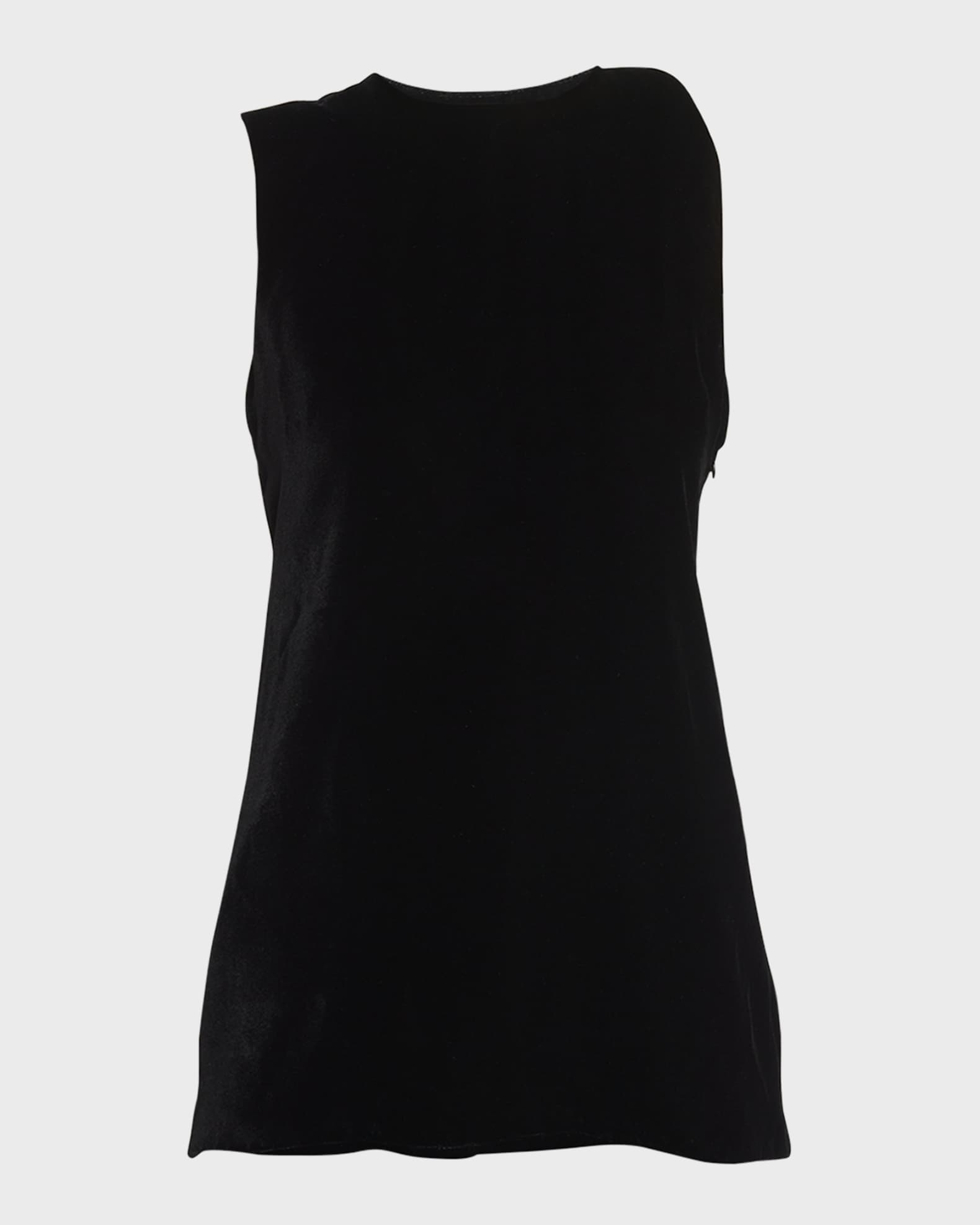 Proenza Schouler Joyce Twisted Velvet Tank Top