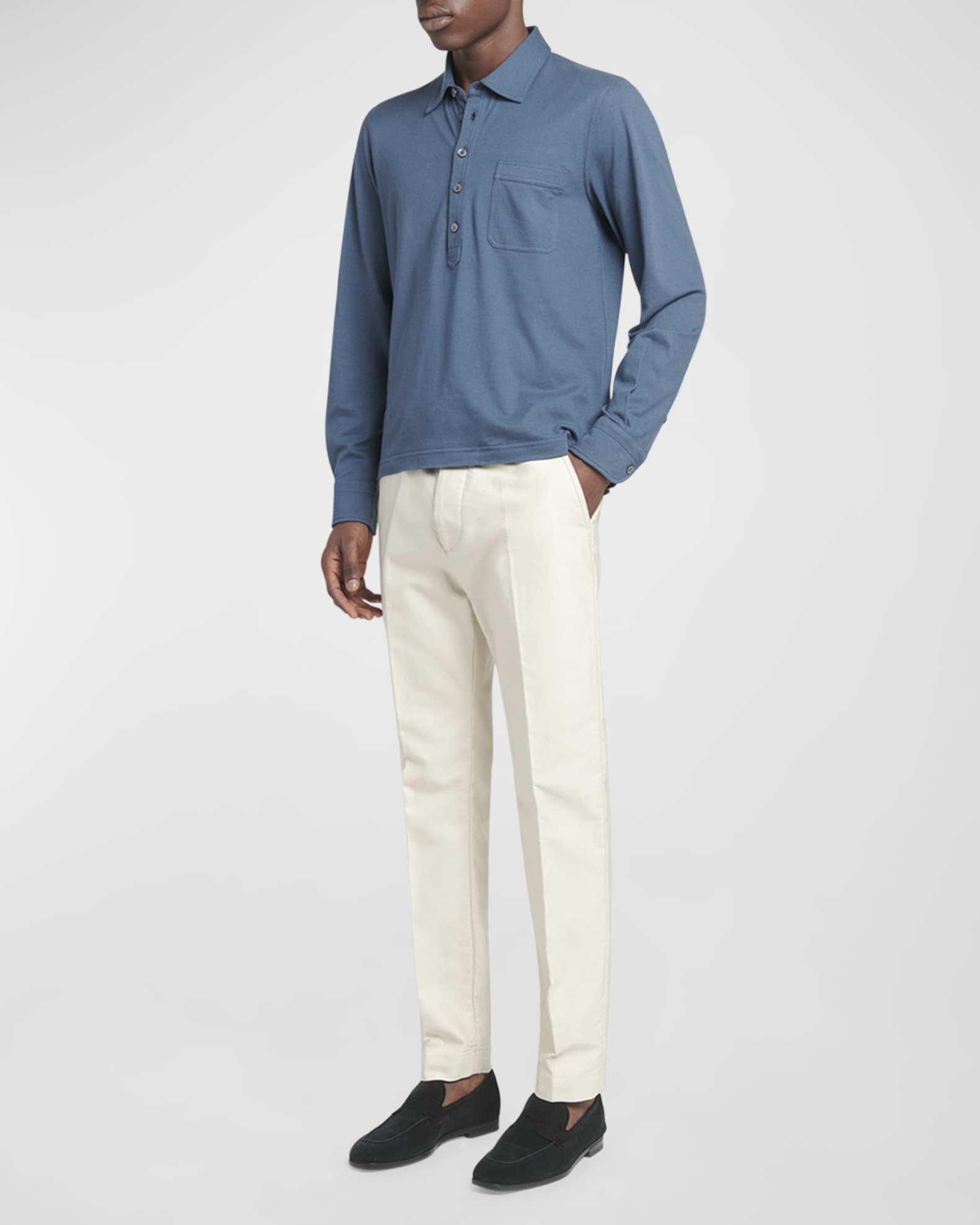 Tom ford long sleeve polo deals