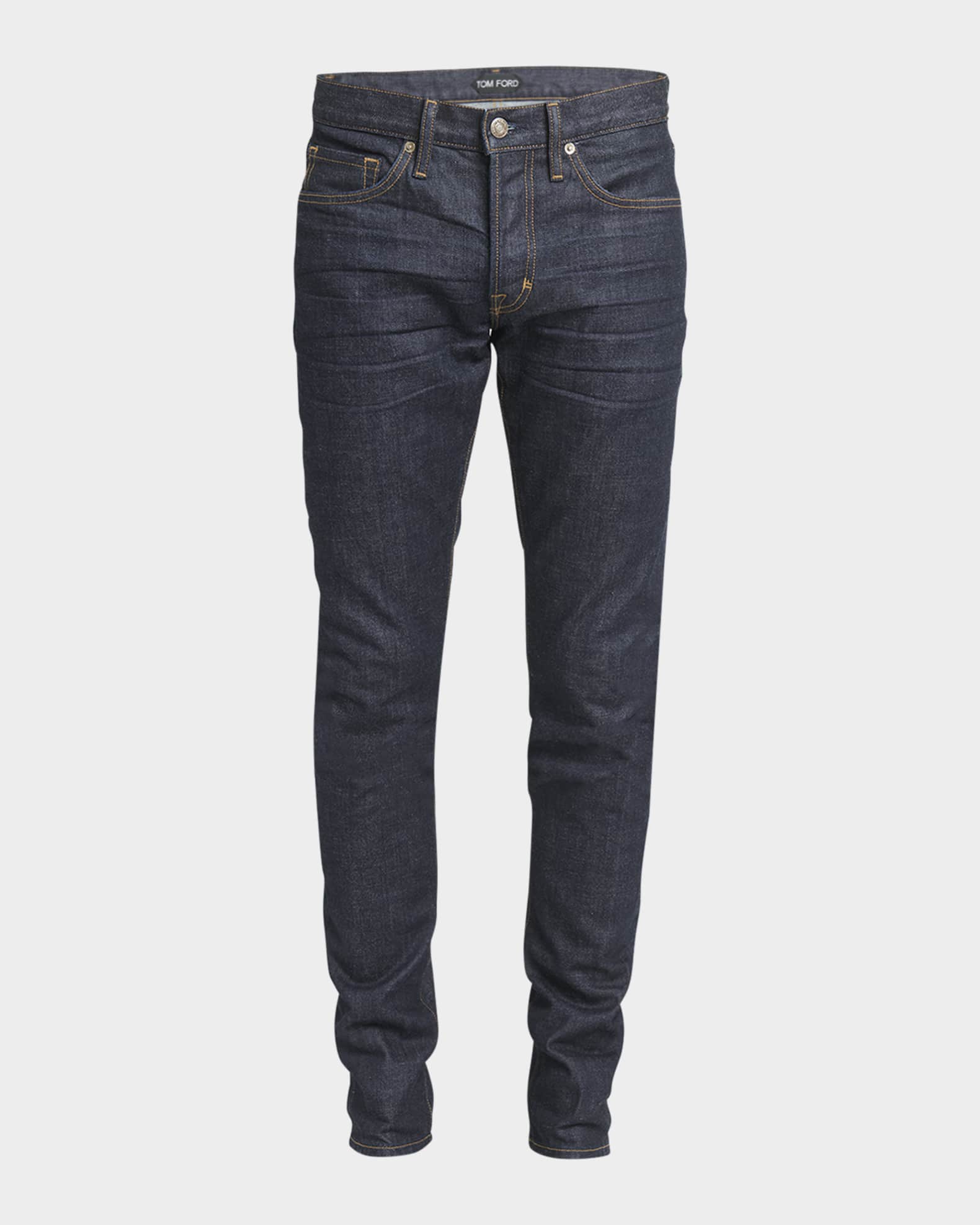 Men's Dark Wash Stretch Slim Fit Jeans 0
