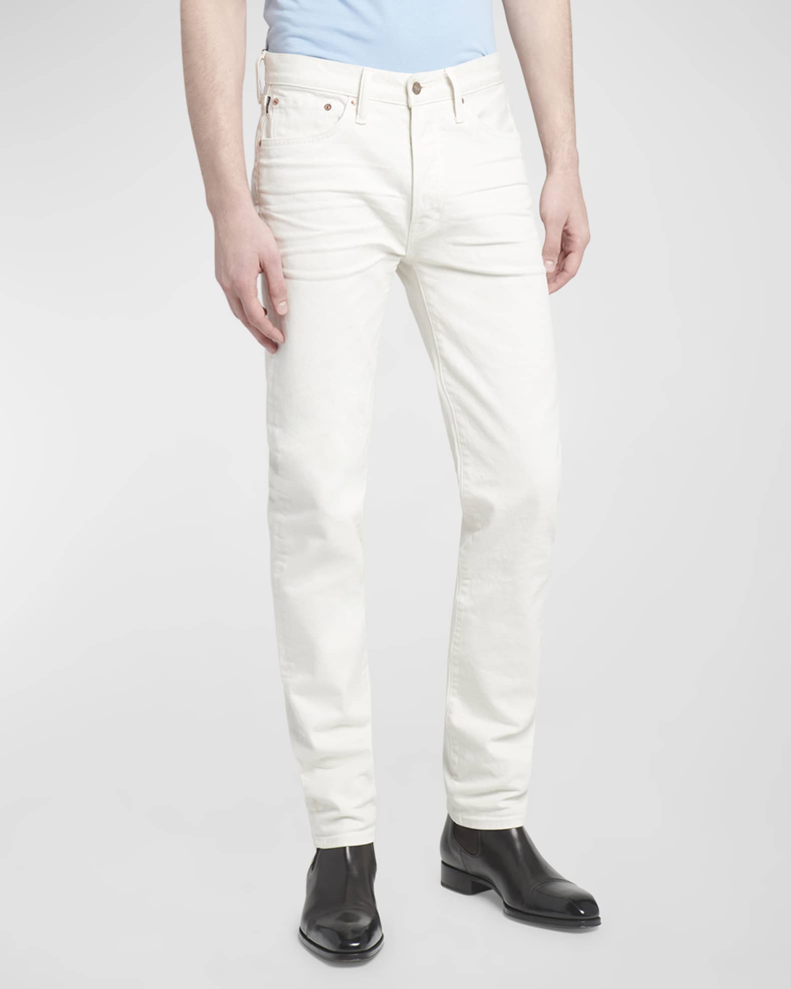 TOM FORD Men's Slim-Leg 5-Pocket Jeans | Neiman Marcus