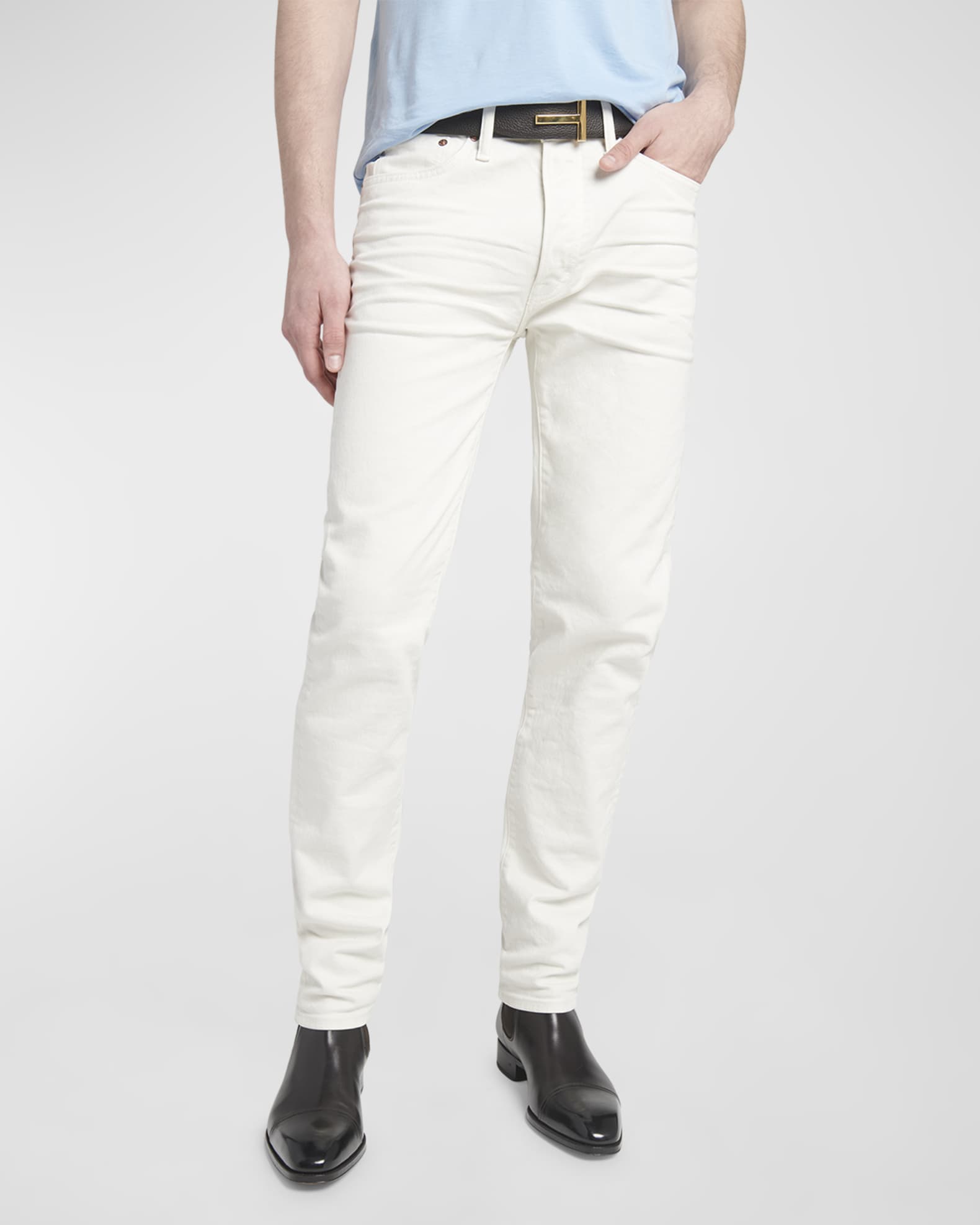 TOM FORD Men's Slim-Leg 5-Pocket Jeans | Neiman Marcus