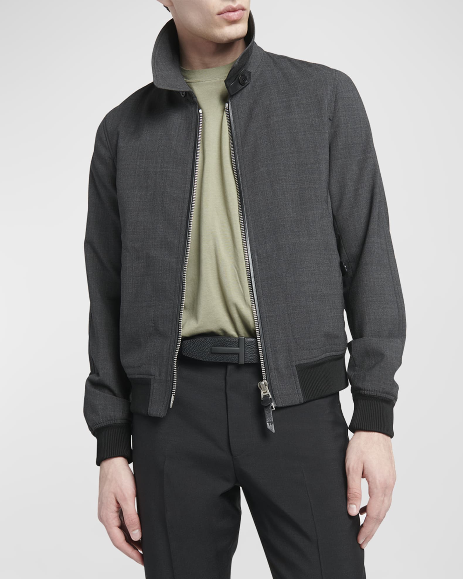 【保証書付】 TOM FORD Marcus Neiman | Jacket Blouson Stretch Wool Men's ジャケット・アウター