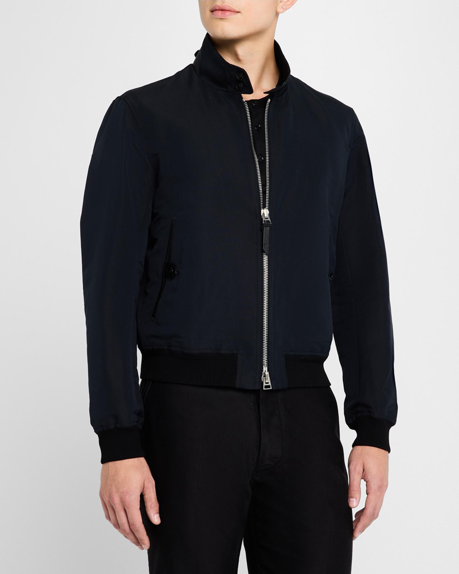TOM FORD Men's Harrington Fine Poplin Blouson Jacket | Neiman Marcus