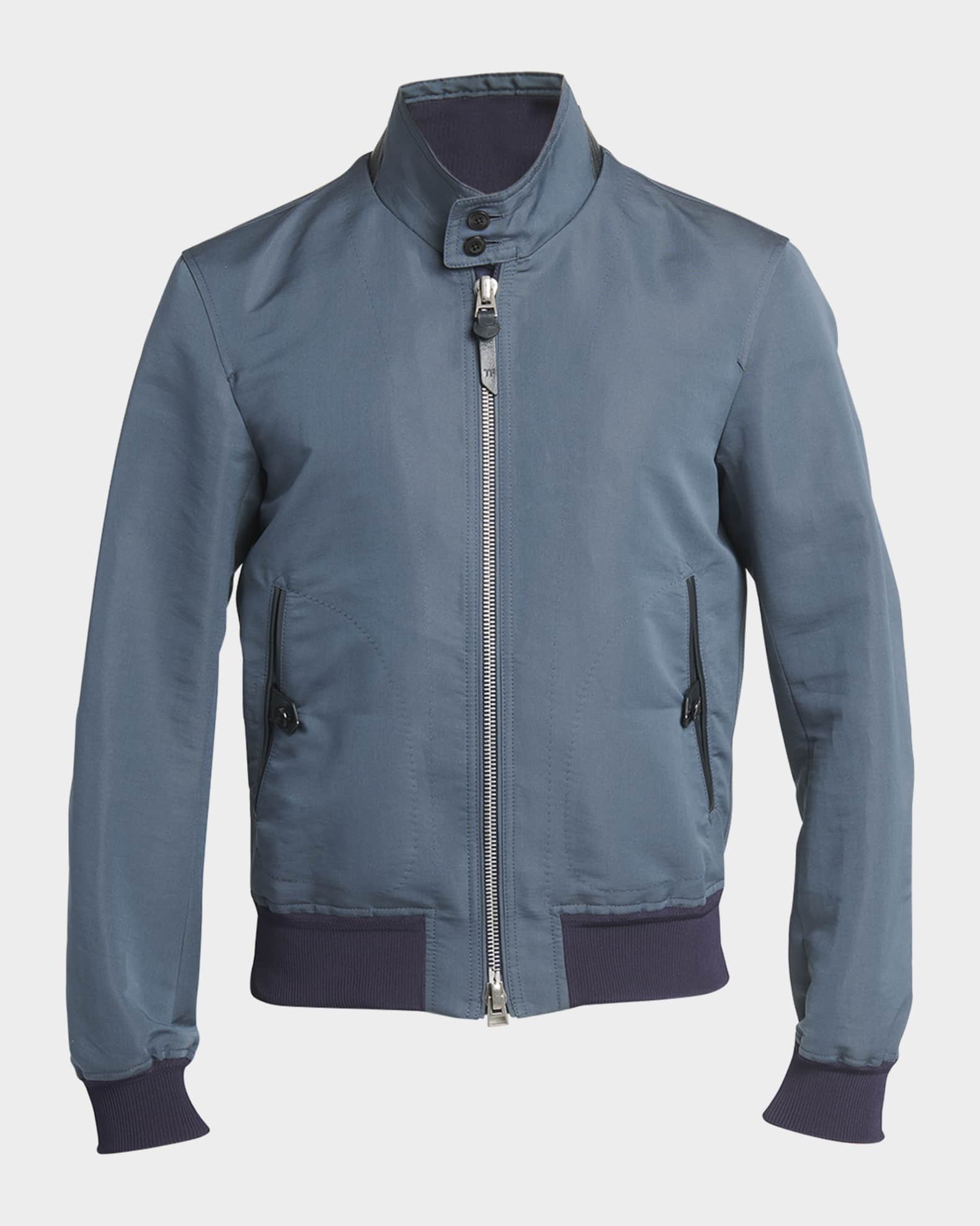 Tom Ford Harrington Fine Poplin Blouson Jacket Ink