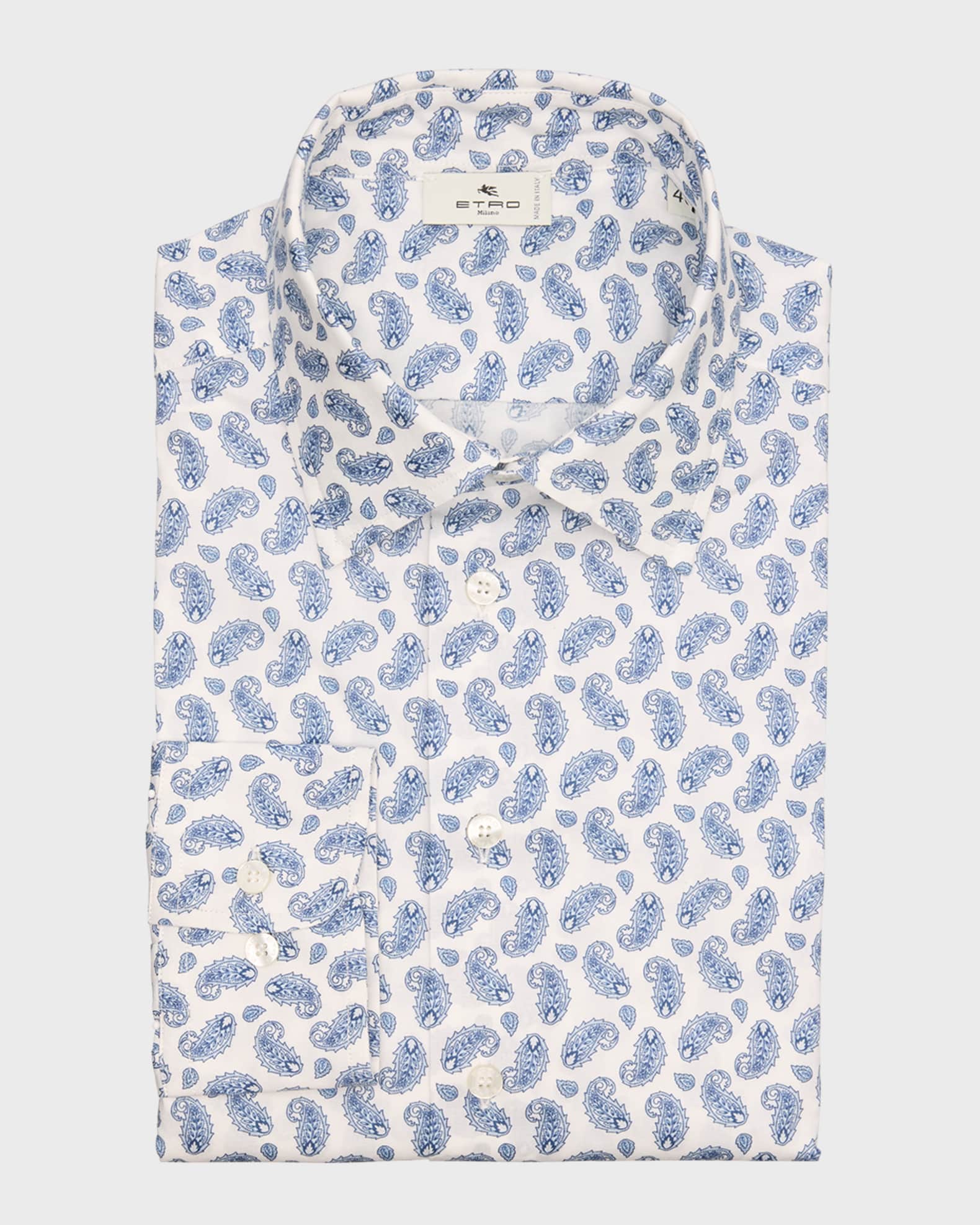 Etro Men's Mini Paisley Dress Shirt