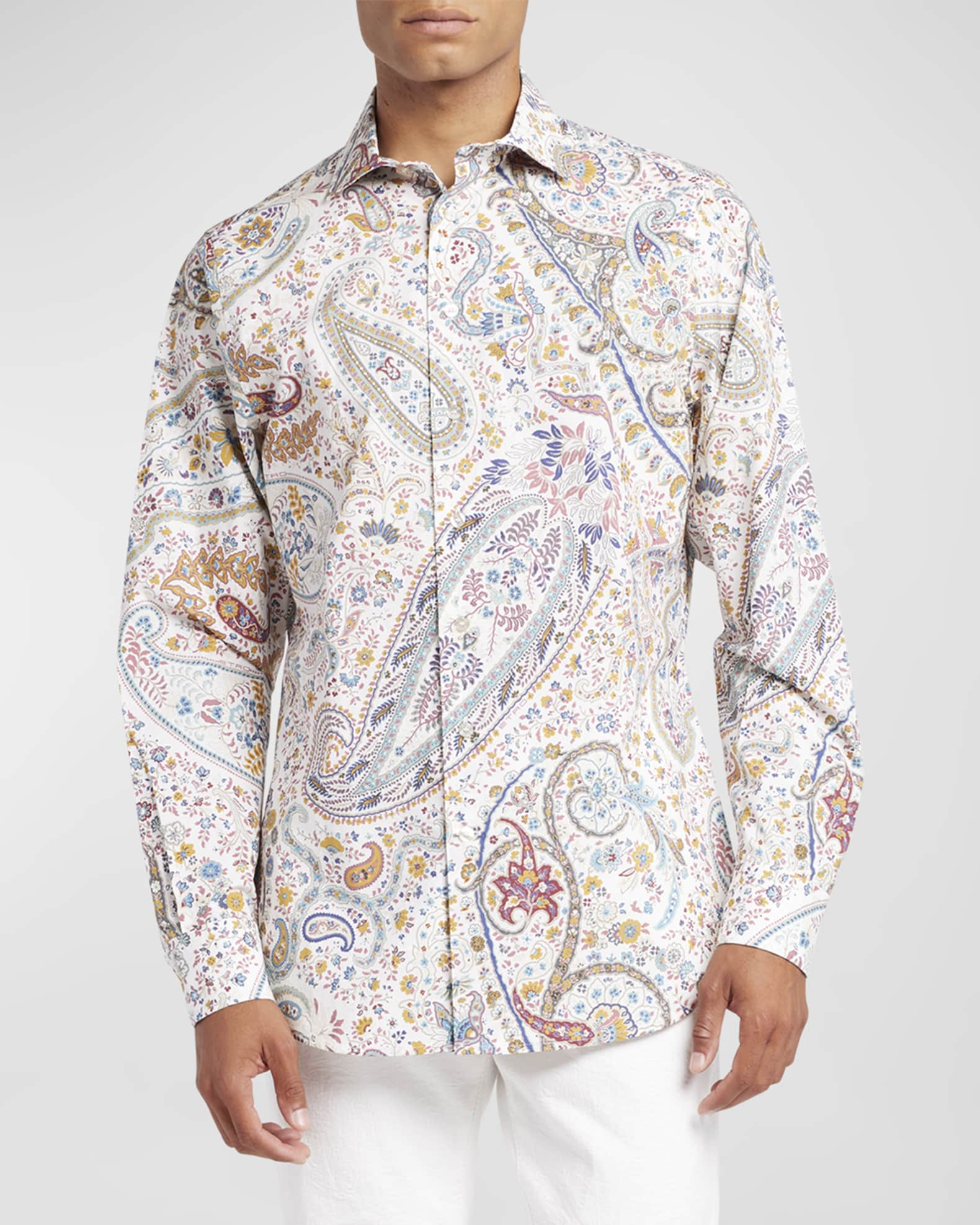 Etro shirt in poplin with logo