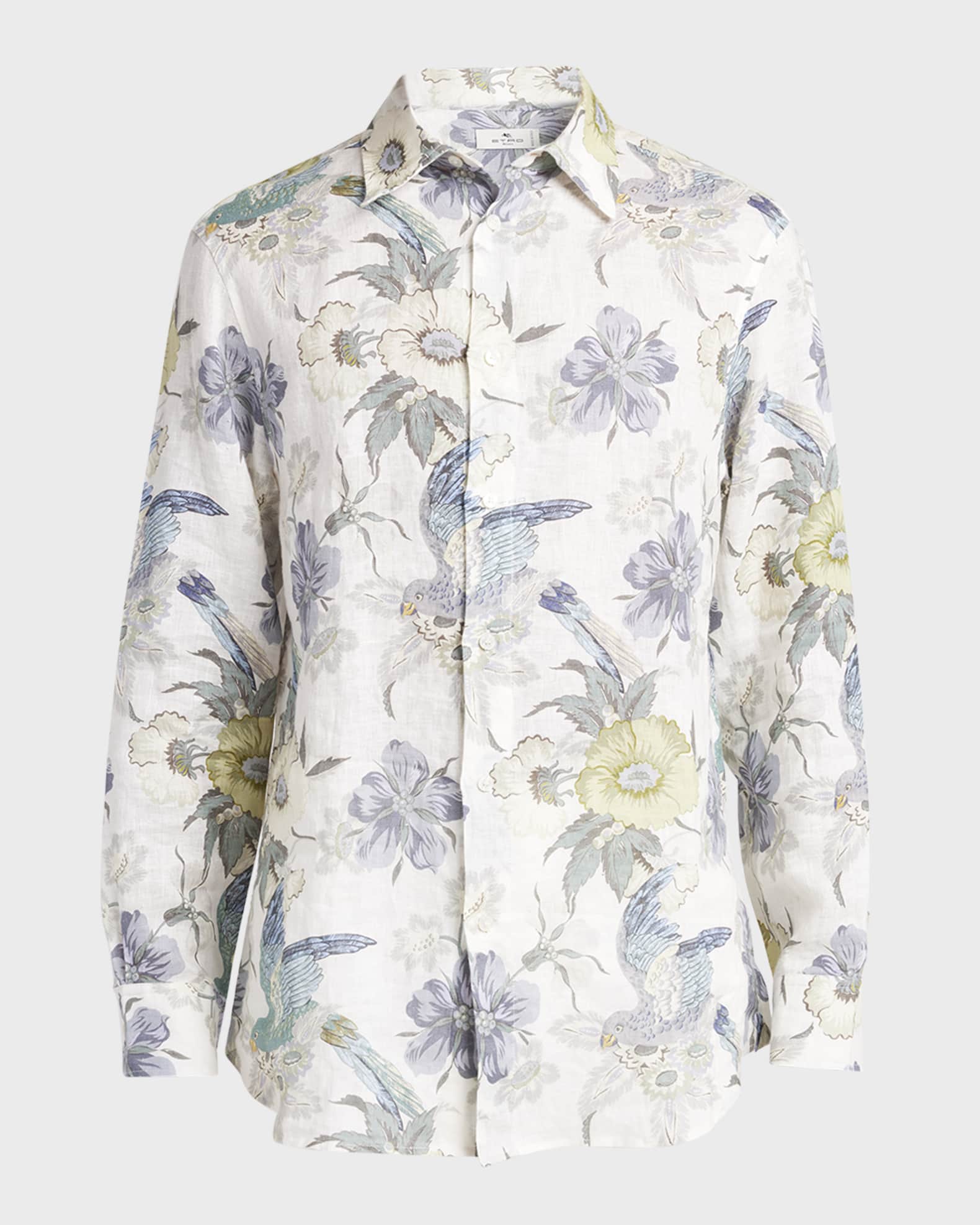 ETRO floral-print crepe blouse - Black