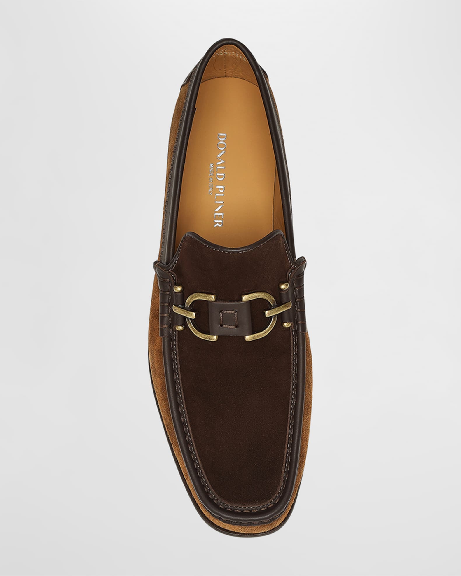 Donald J Pliner Men's Suede Leather Bit Loafers | Neiman Marcus