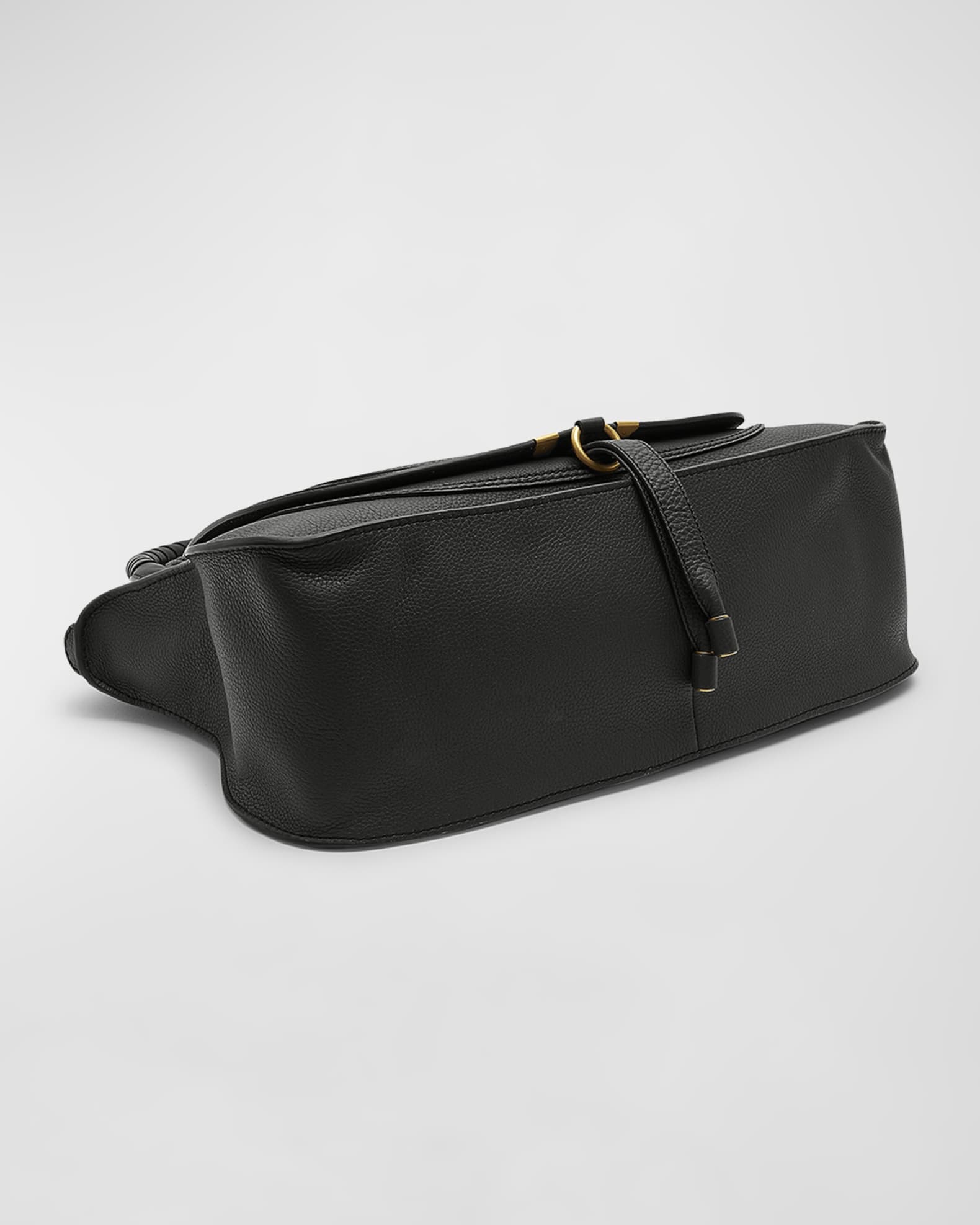 Marcie Large Double Carry Satchel in Grained Leather 1