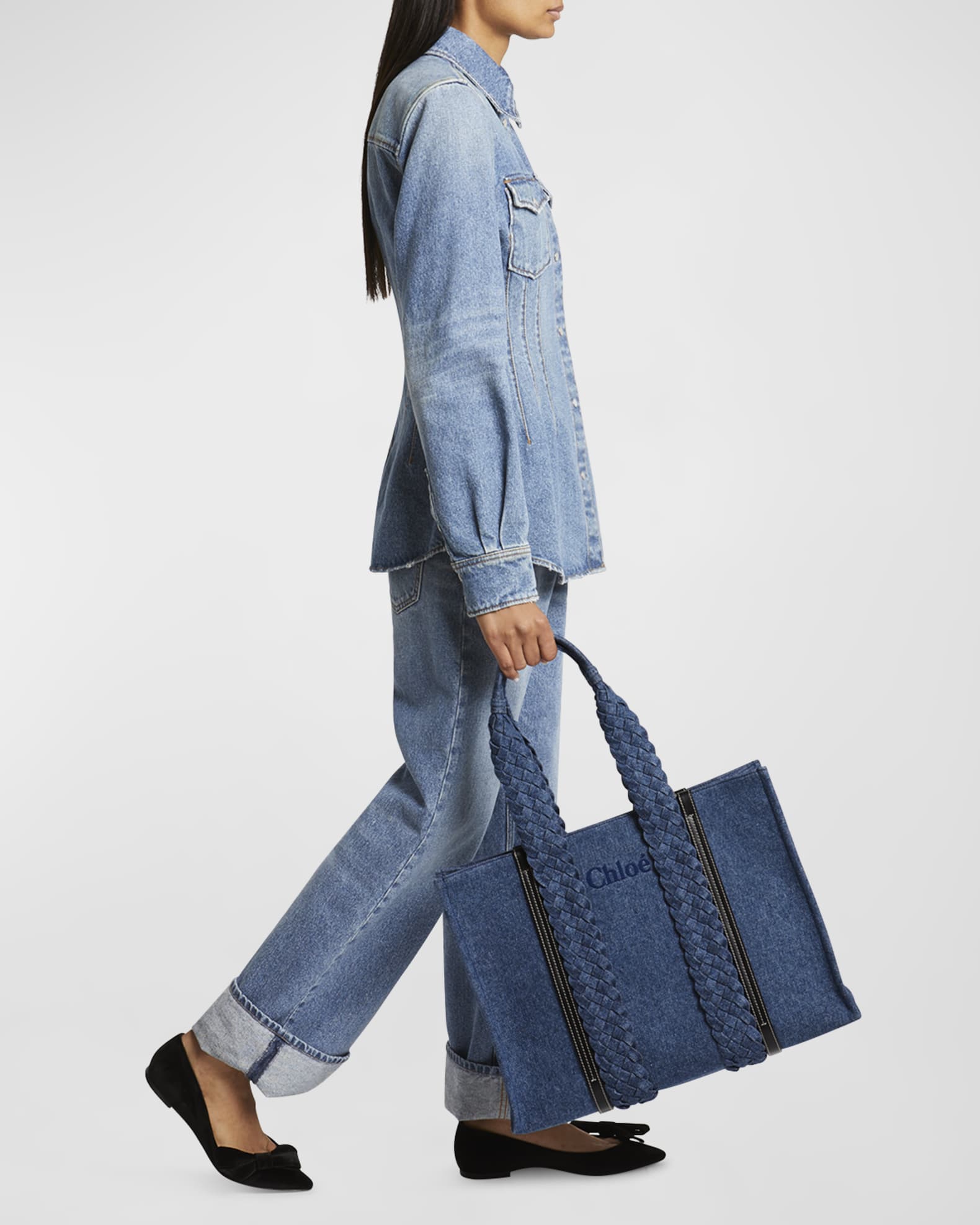 See by chloe denim tote discount