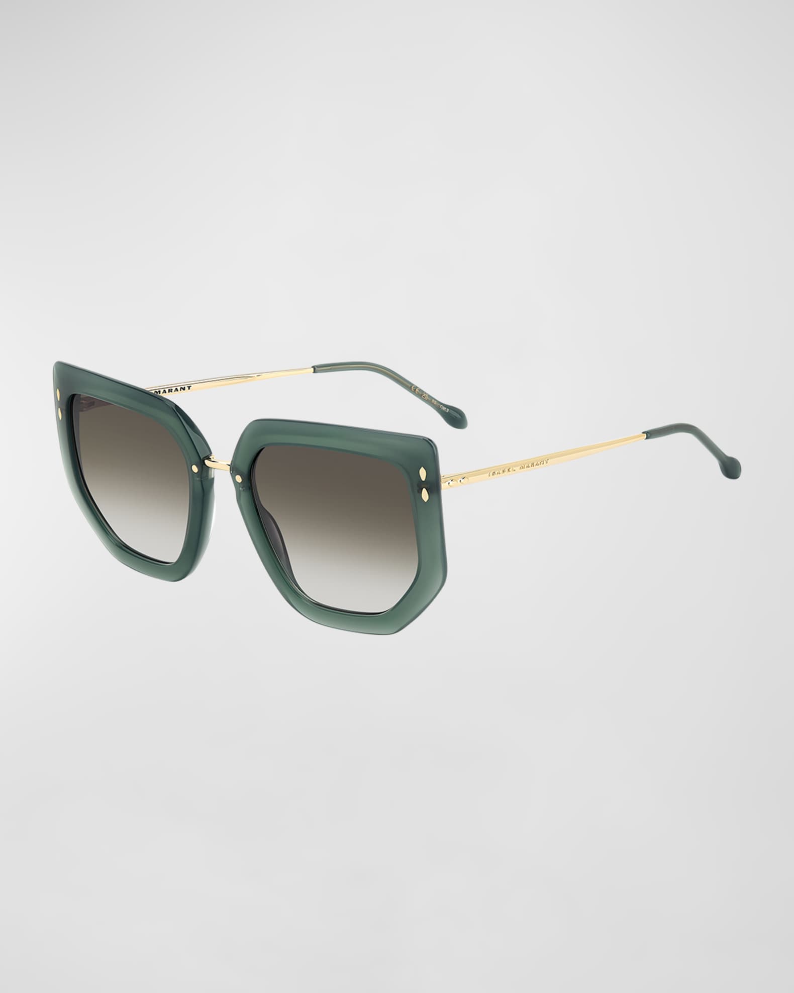 Gradient Mixed-Media Butterfly Sunglasses  0