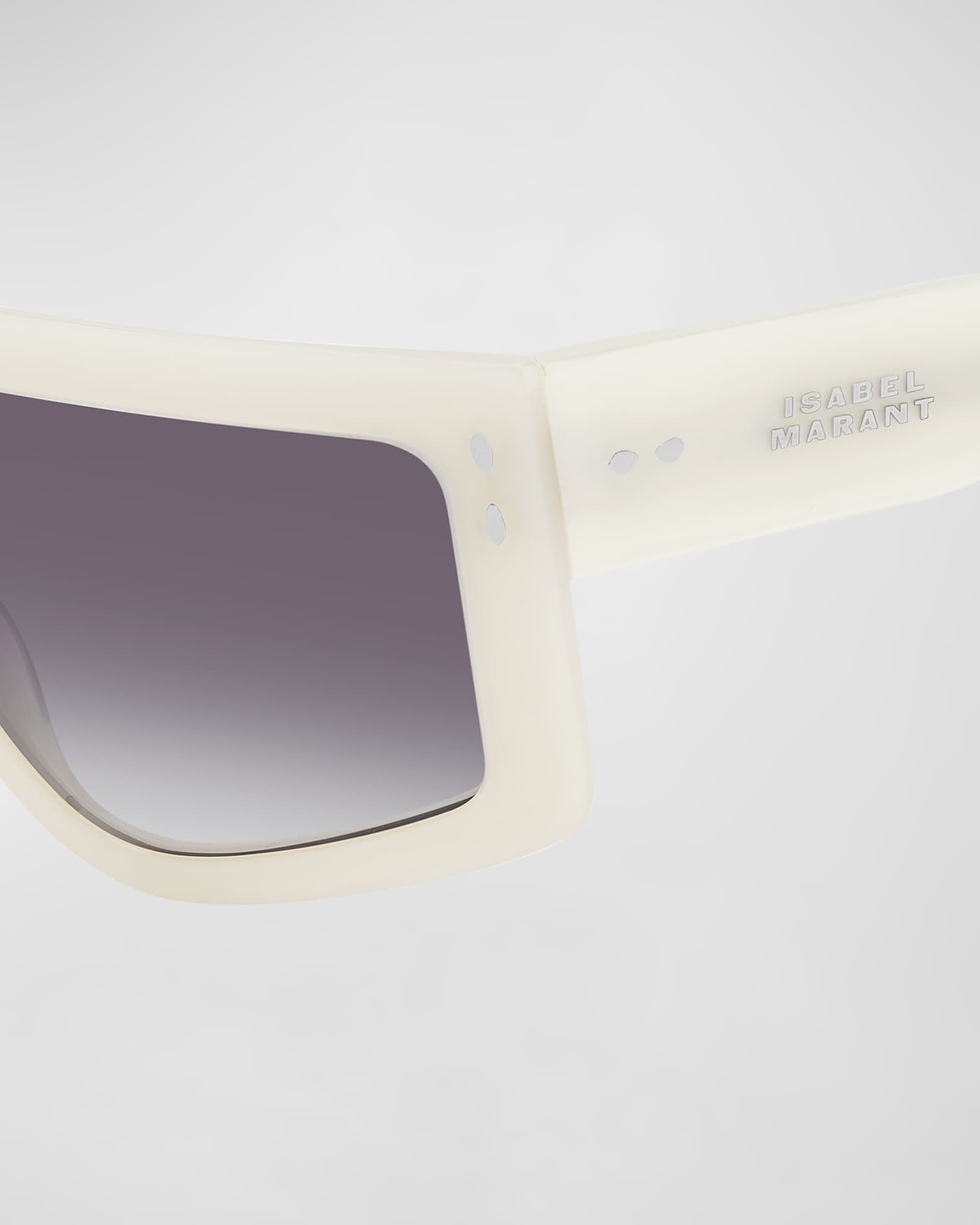 Flat-Top Acetate Shield Sunglasses  1
